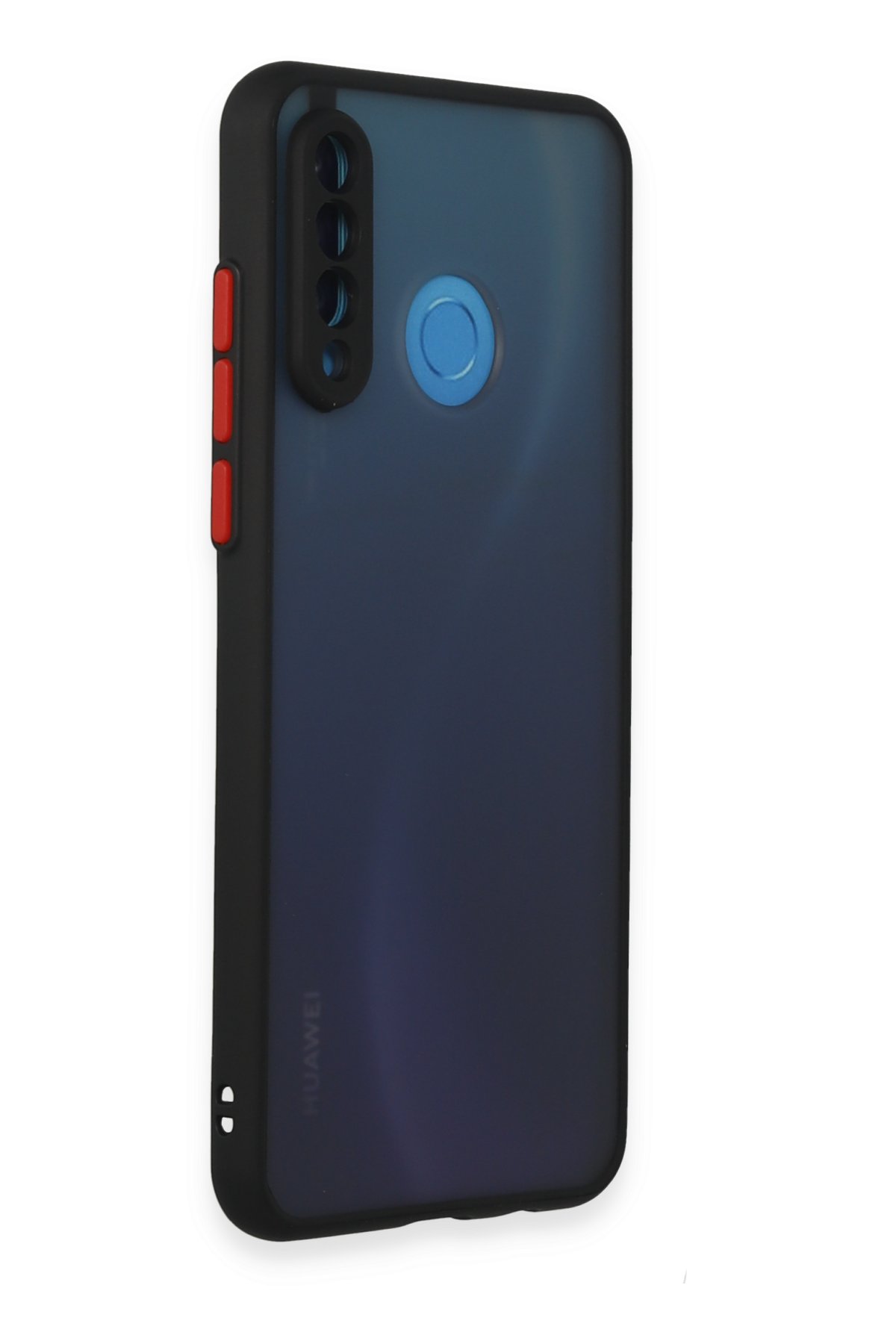 Newface Huawei P30 Lite Kılıf Nano içi Kadife Silikon - Mavi