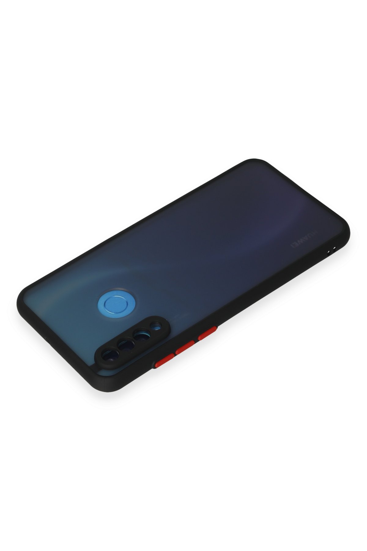 Newface Huawei P30 Lite Kılıf Nano içi Kadife Silikon - Mavi