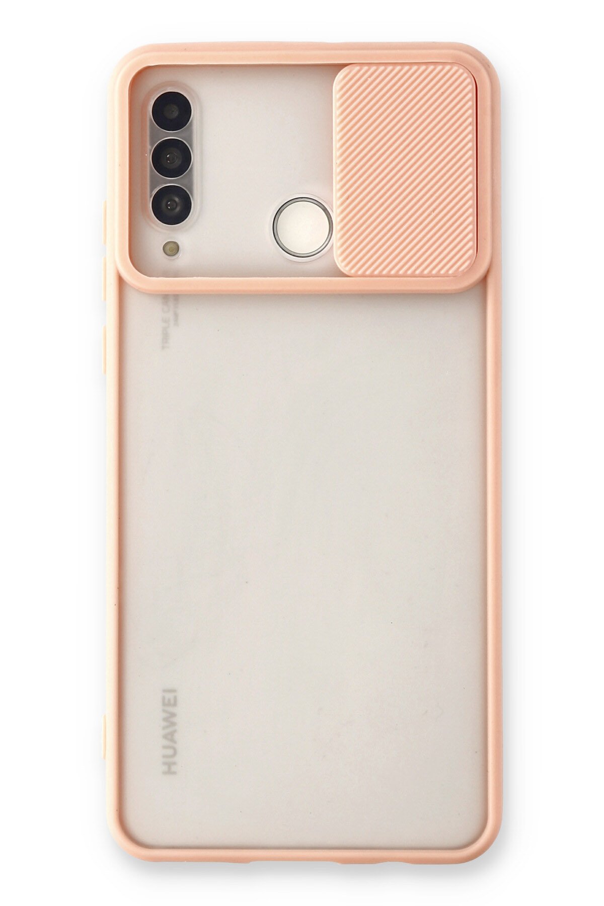 Newface Huawei P30 Lite Kılıf Nano içi Kadife  Silikon - Pudra