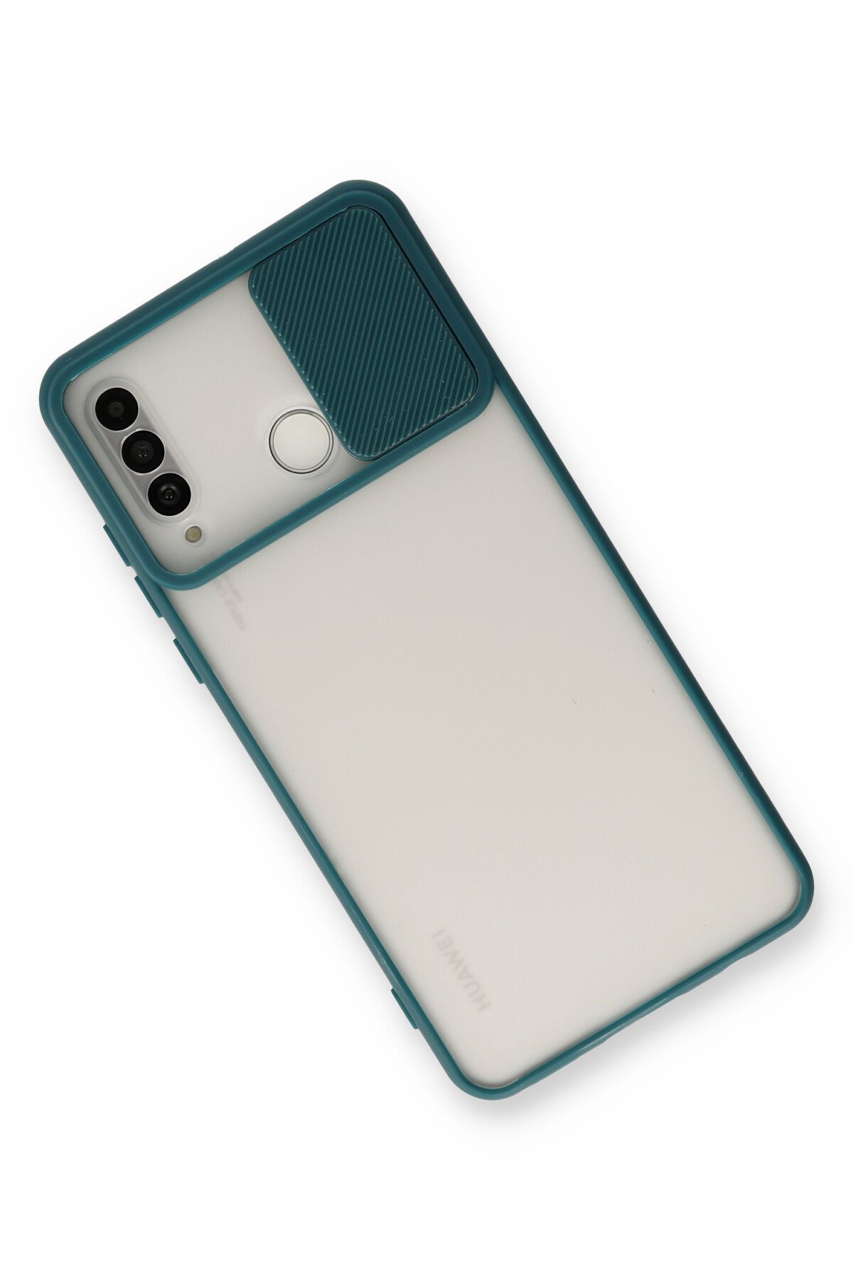 Newface Huawei P30 Lite Kılıf Nano içi Kadife Silikon - Turuncu