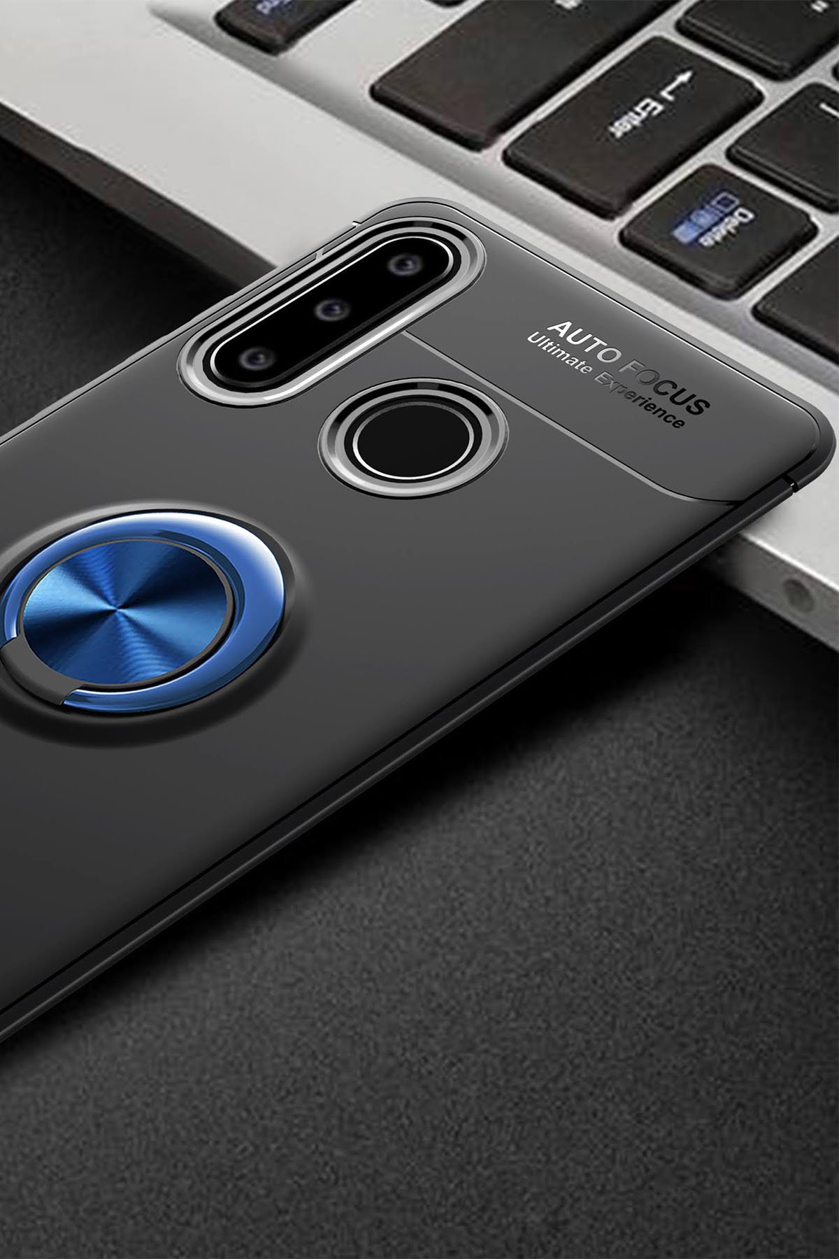 Newface Huawei P30 Lite Kılıf Loop Deri Silikon - Siyah