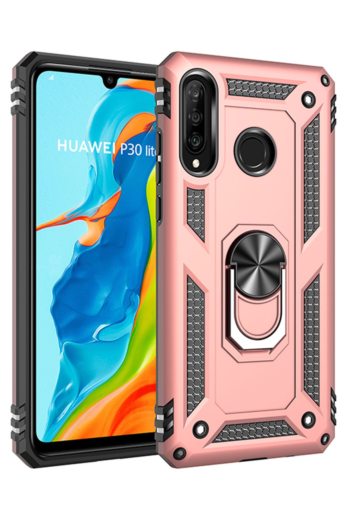 Newface Huawei P30 Lite Kılıf Mirror Desenli Kapak - Mirror - 12