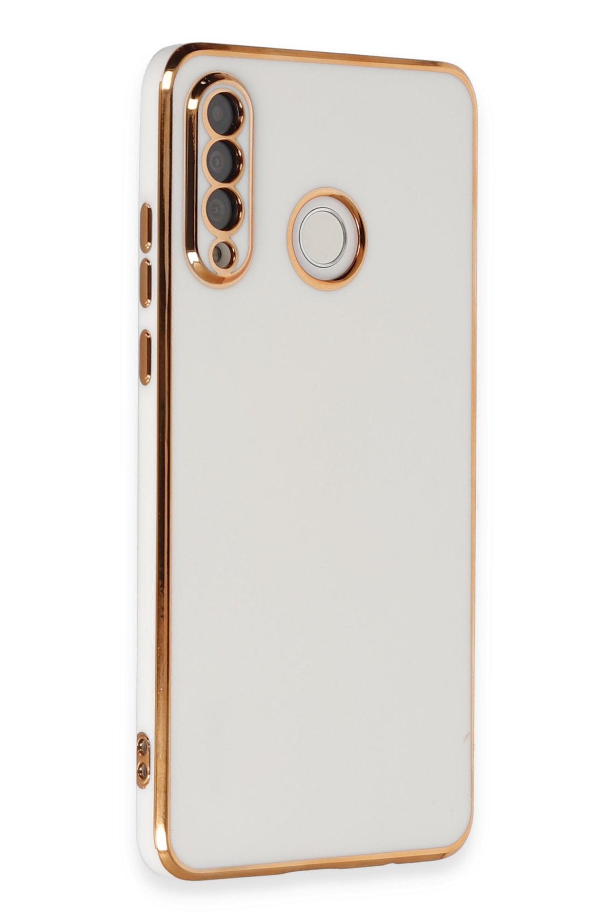 Newface Huawei P30 Lite Kılıf Nano içi Kadife Silikon - Turuncu
