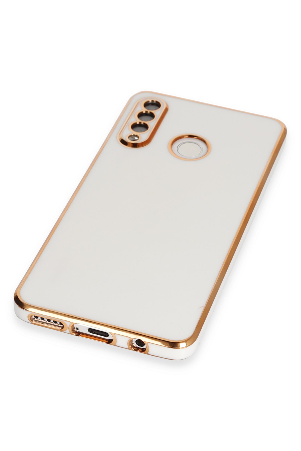 Newface Huawei P30 Lite Kılıf Nano içi Kadife Silikon - Turuncu