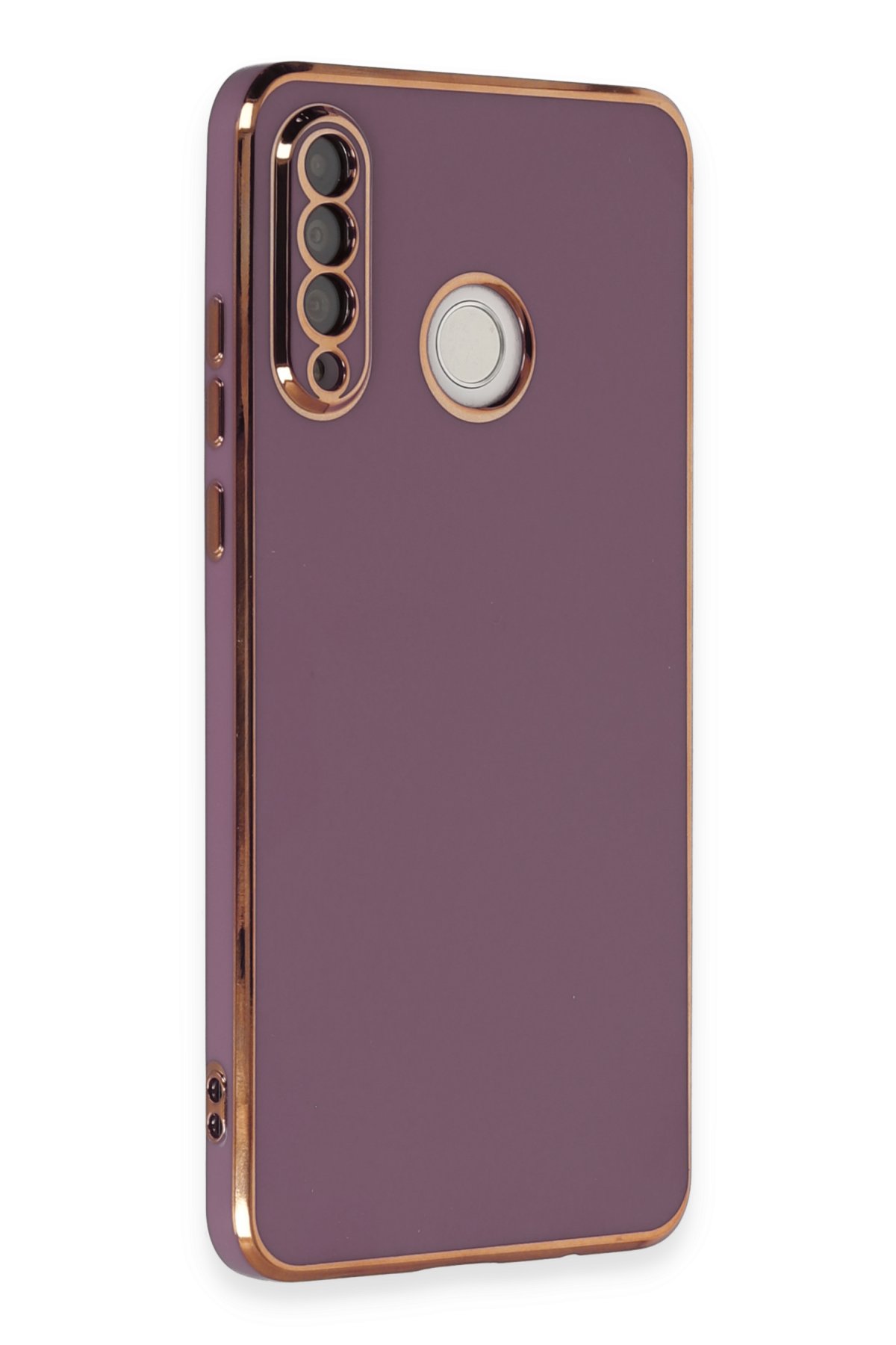 Newface Huawei P30 Lite Kılıf Palm Buzlu Kamera Sürgülü Silikon - Siyah