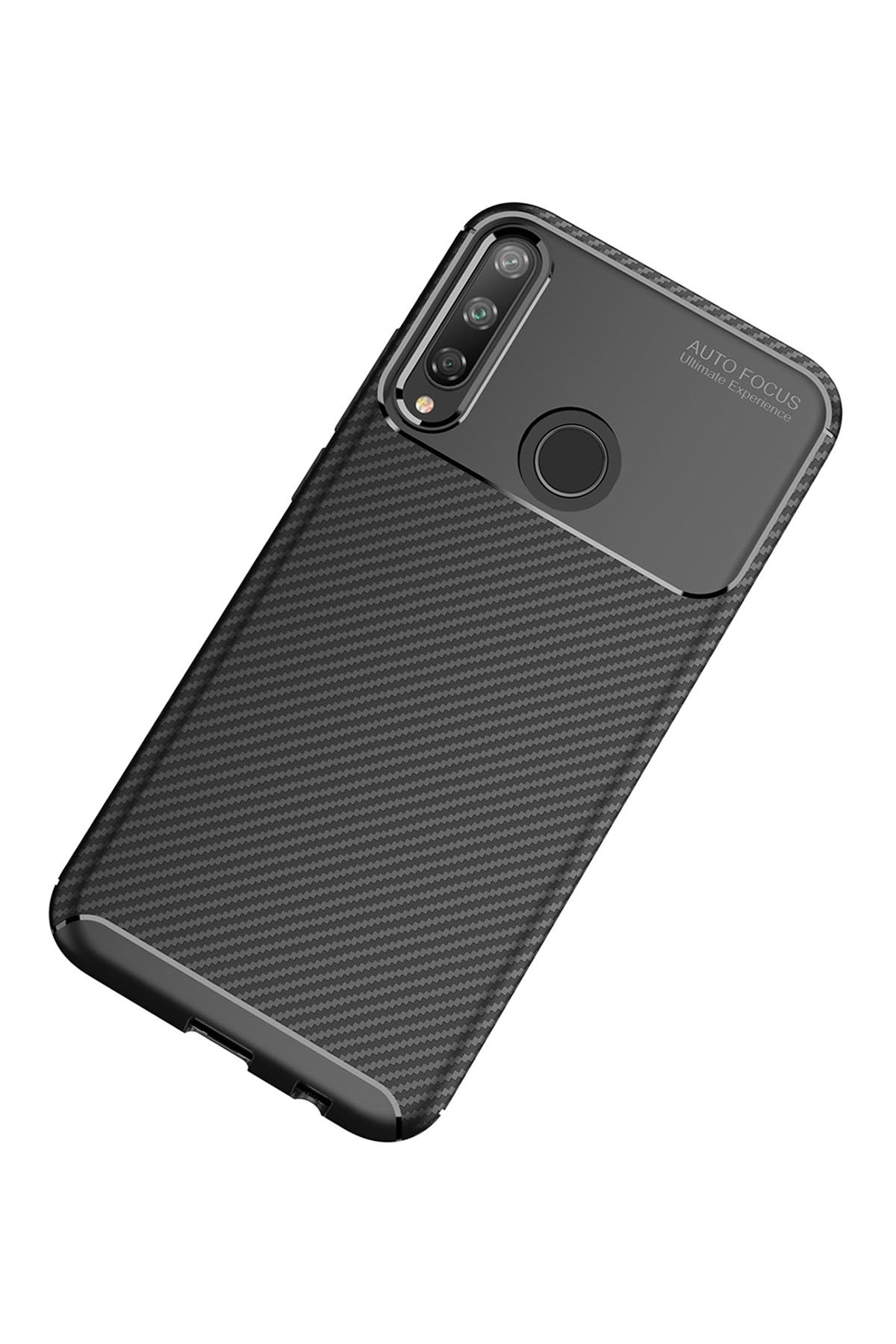 Newface Huawei P40 Lite E Kılıf Tank Silikon Kapak - Siyah