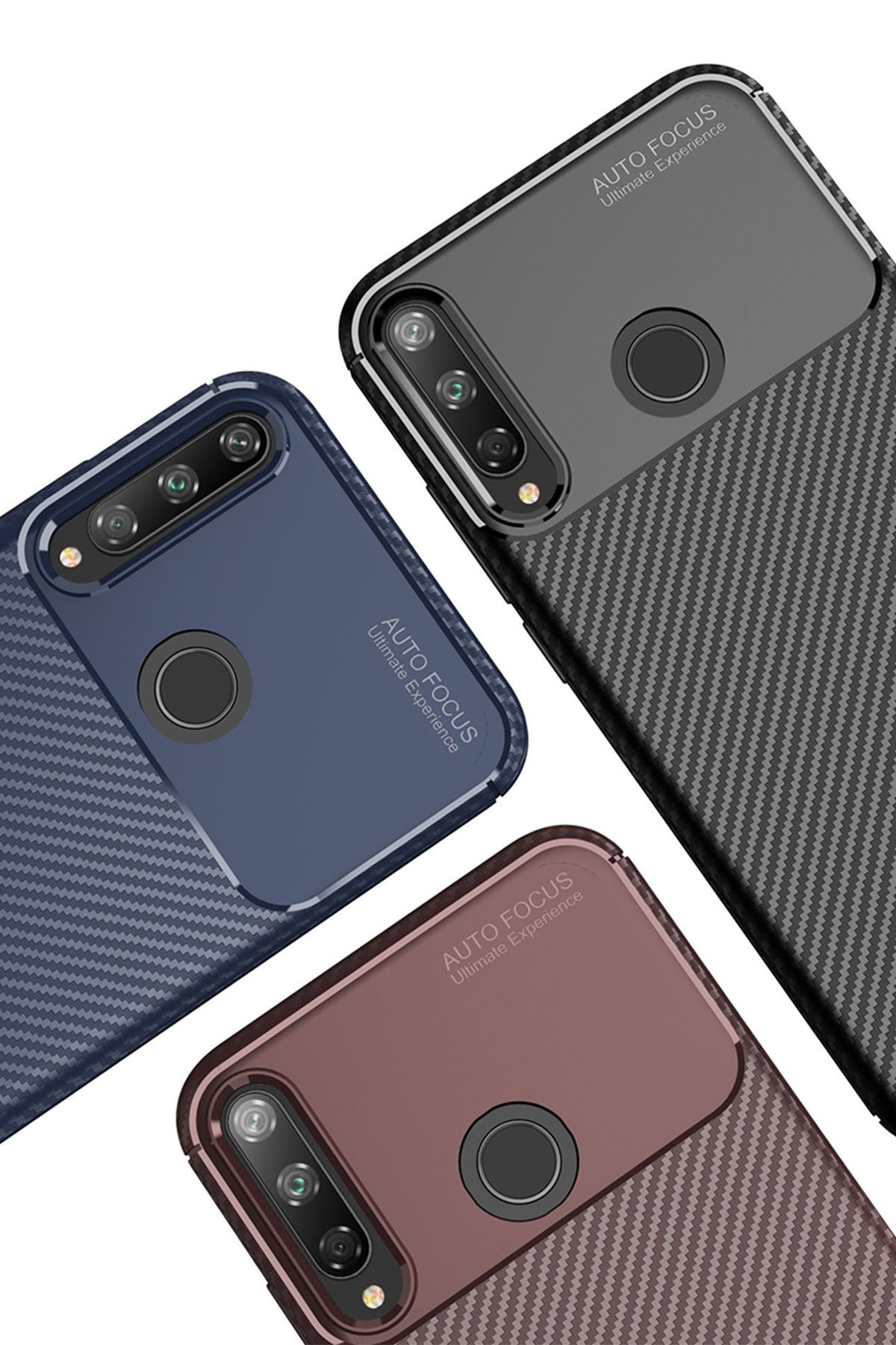 Newface Huawei P40 Lite E Kılıf Tank Silikon Kapak - Siyah