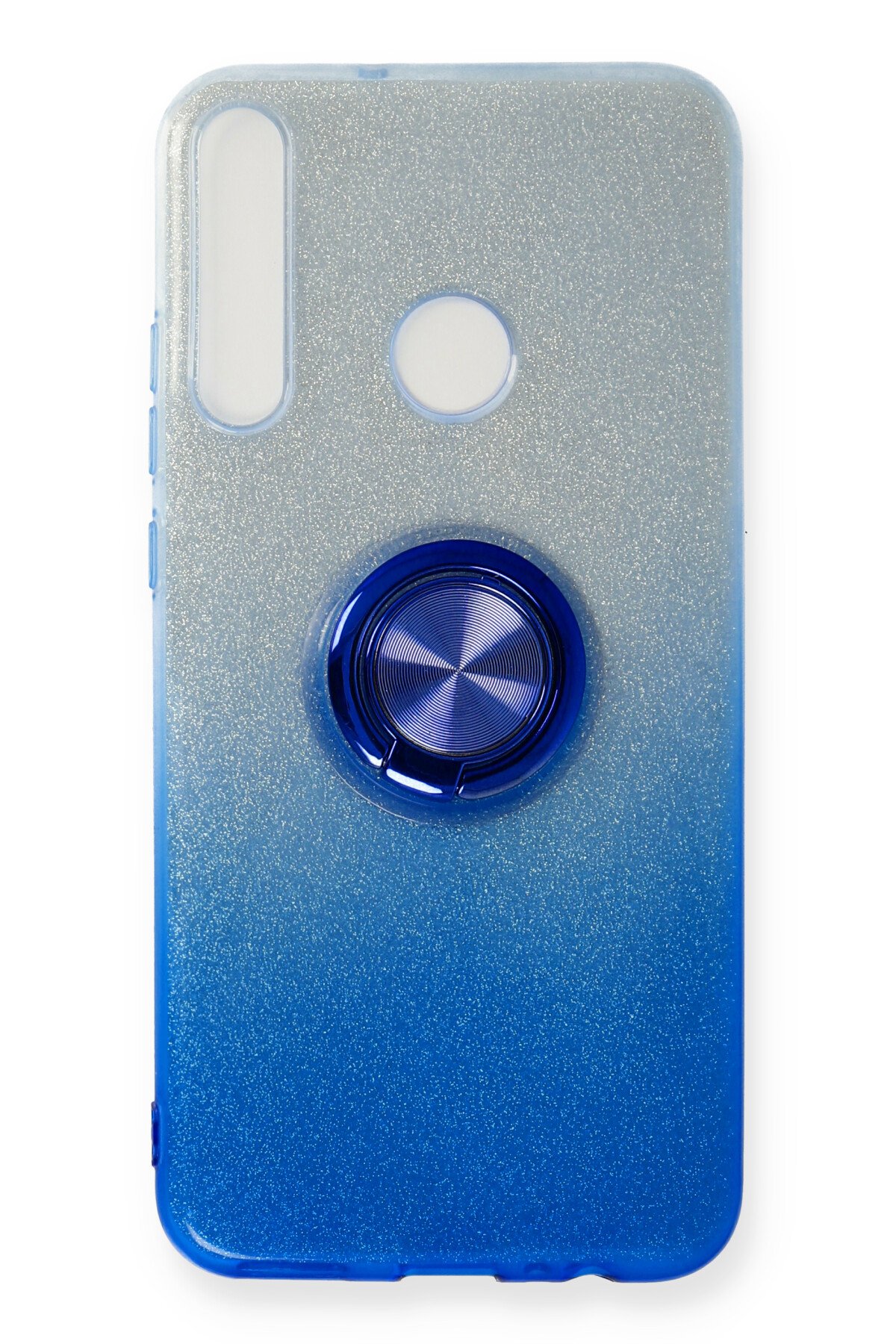 Newface Huawei P40 Lite E Kılıf Sofya Yüzüklü Silikon Kapak - Yeşil