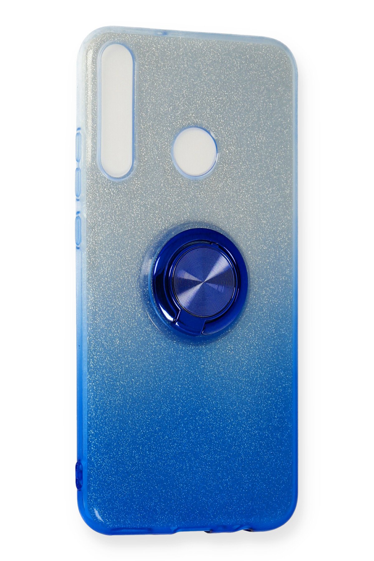 Newface Huawei P40 Lite E Kılıf Sofya Yüzüklü Silikon Kapak - Yeşil