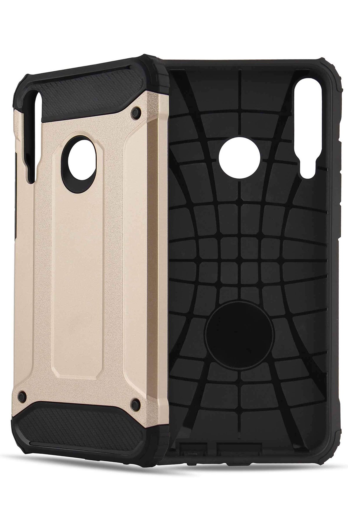 Newface Huawei P40 Lite E Kılıf Tank Silikon Kapak - Siyah