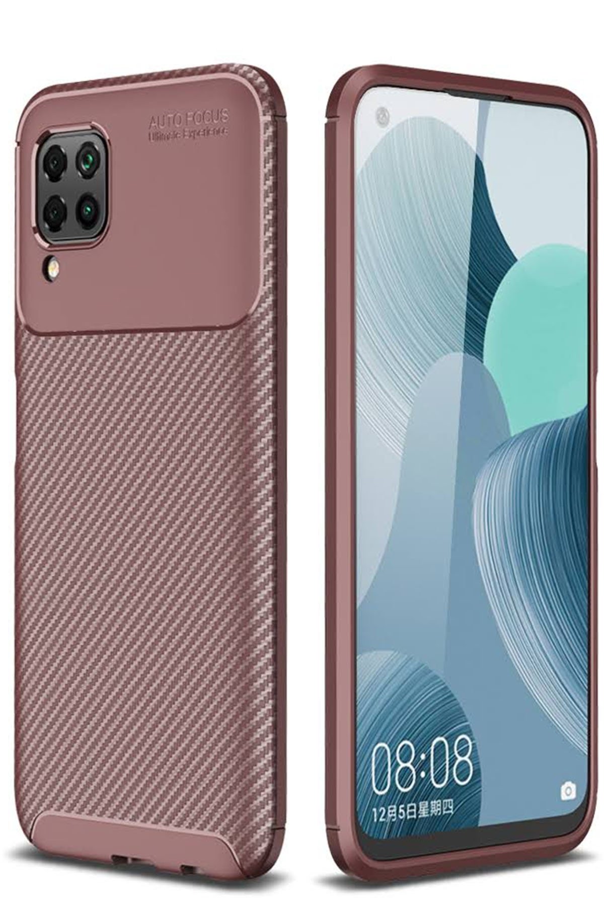 Newface Huawei P40 Lite Kılıf Nano içi Kadife Silikon - Siyah