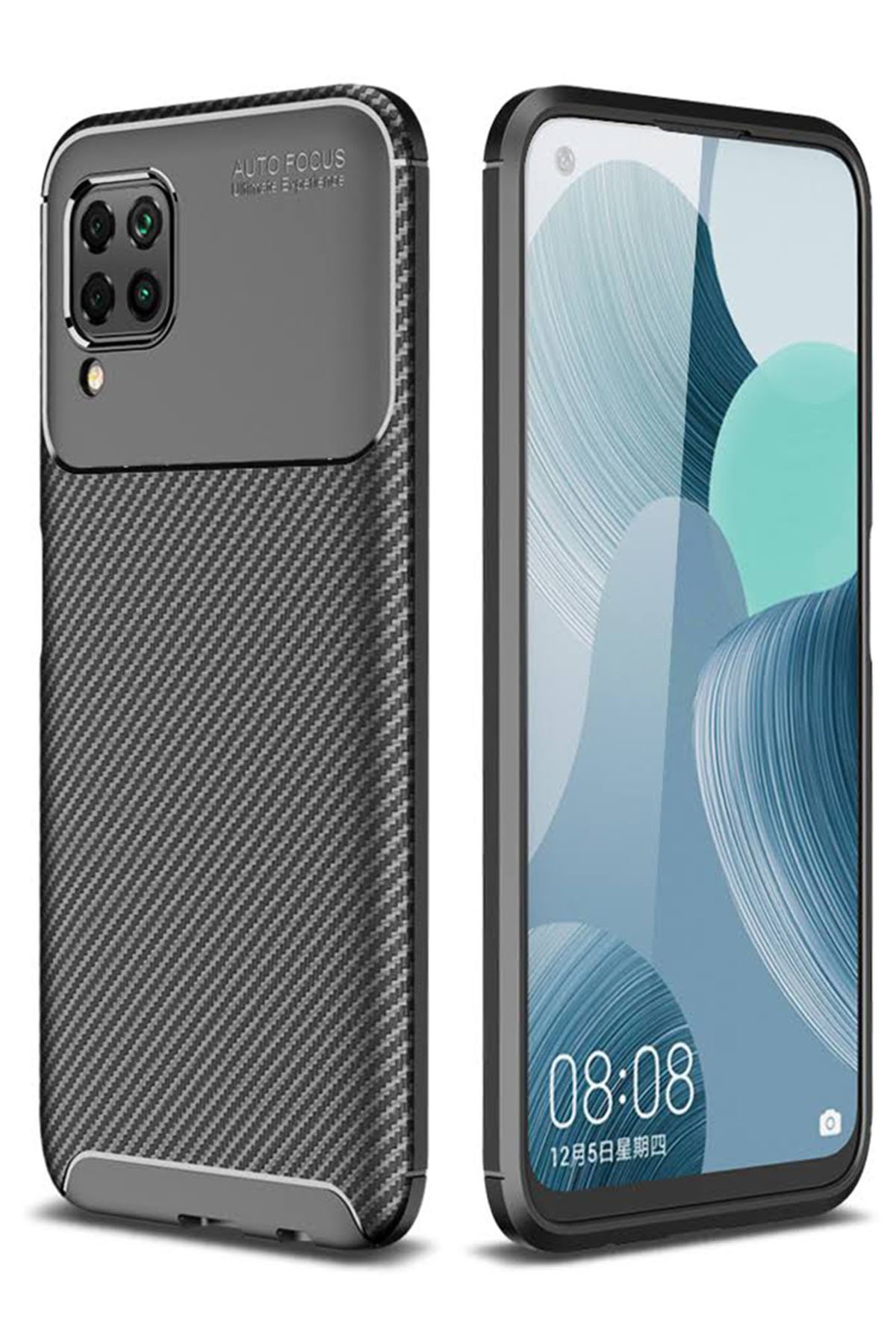 Newface Huawei P40 Lite Kılıf Nano içi Kadife  Silikon - Turuncu