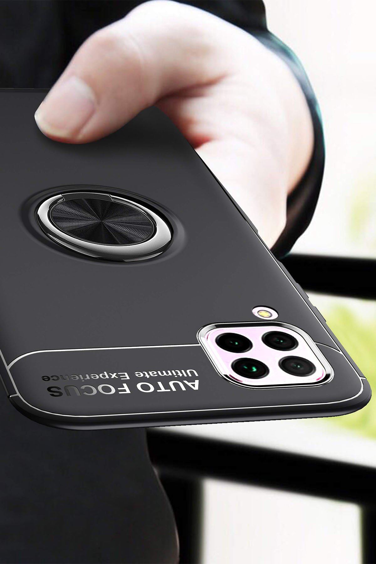 Newface Huawei P40 Lite Kılıf Montreal Silikon Kapak - Siyah