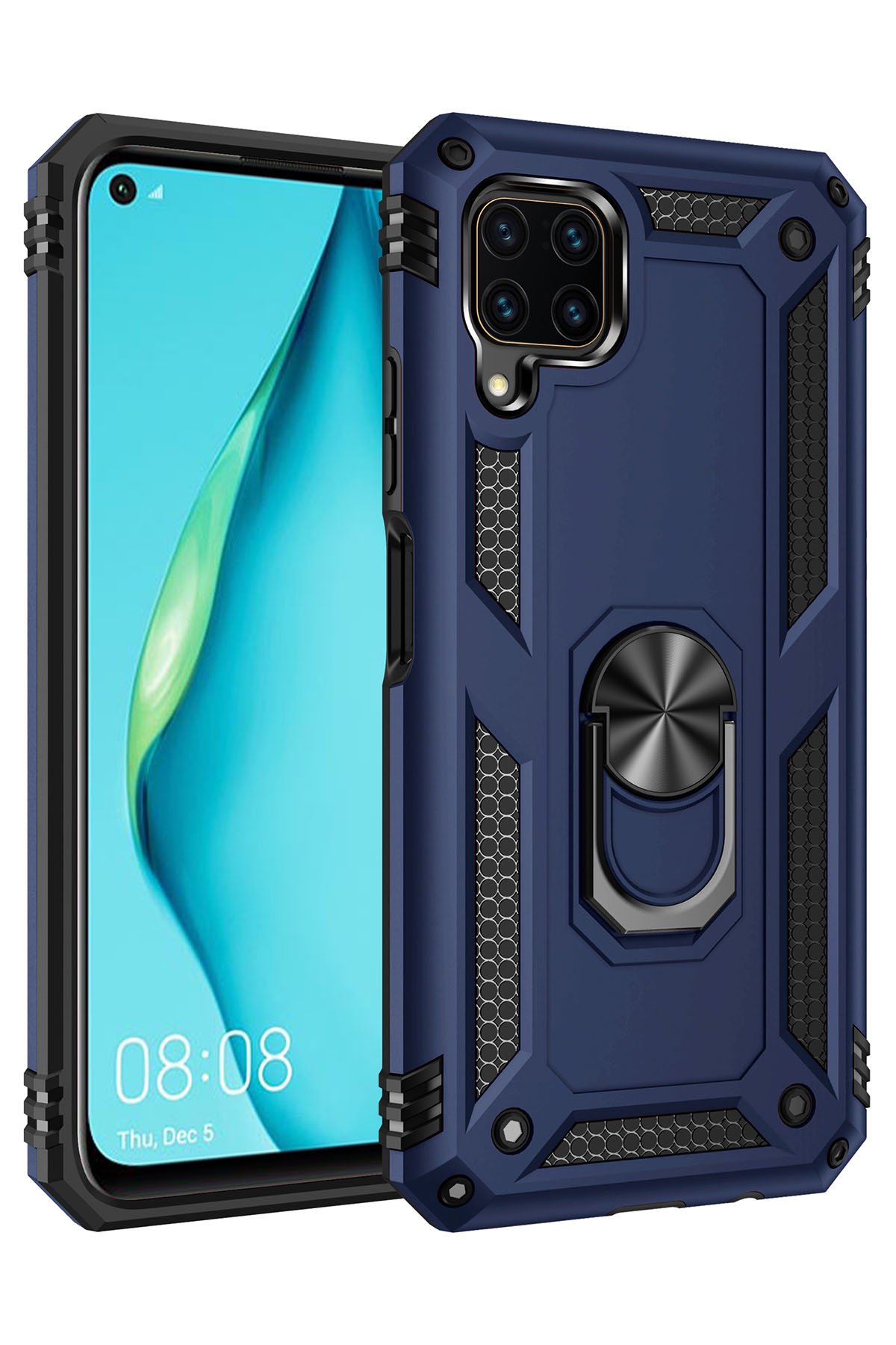 Newface Huawei P40 Lite Kılıf Miami Şeffaf Silikon  - Siyah