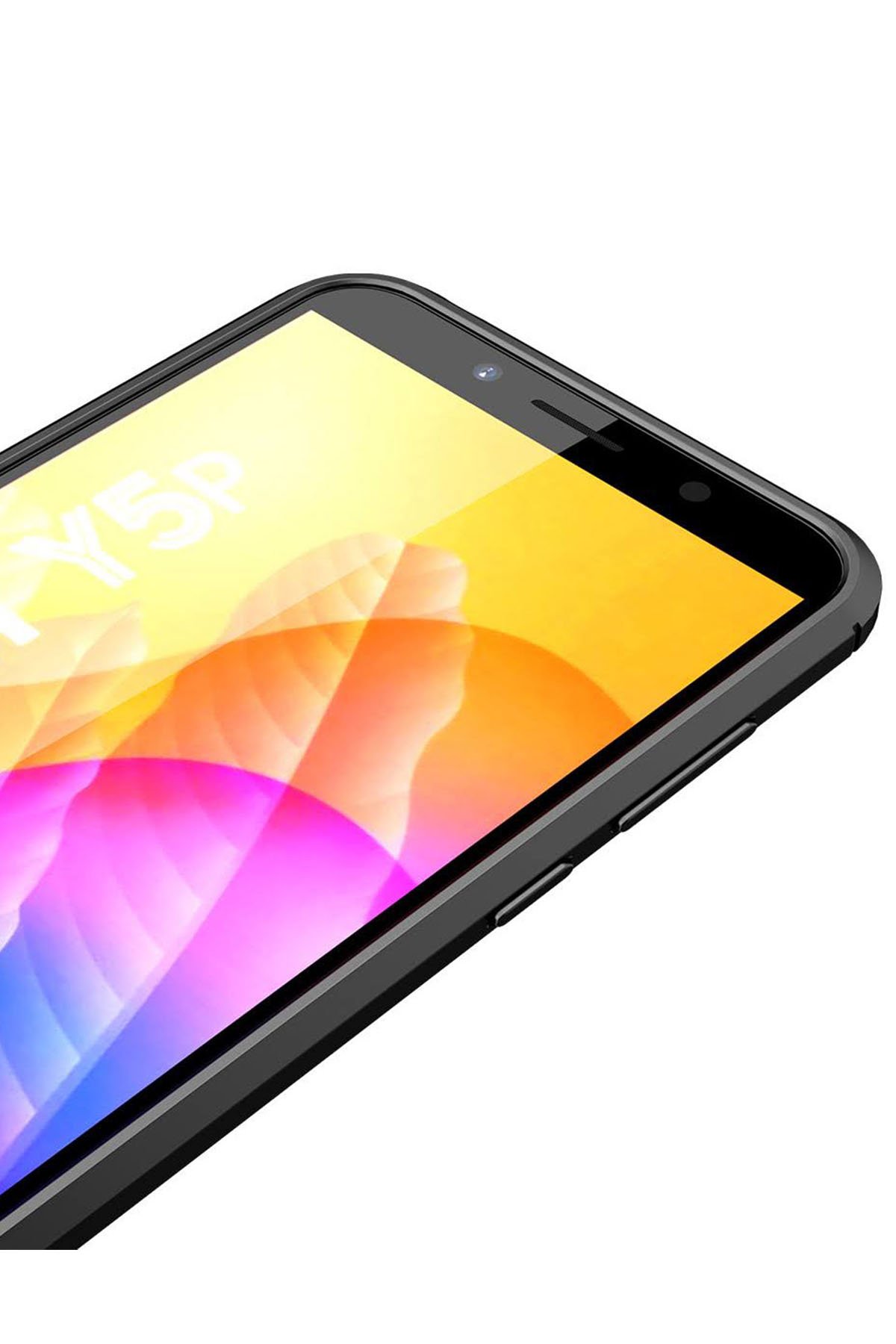 Newface Huawei Y5P Kılıf First Silikon - Mürdüm
