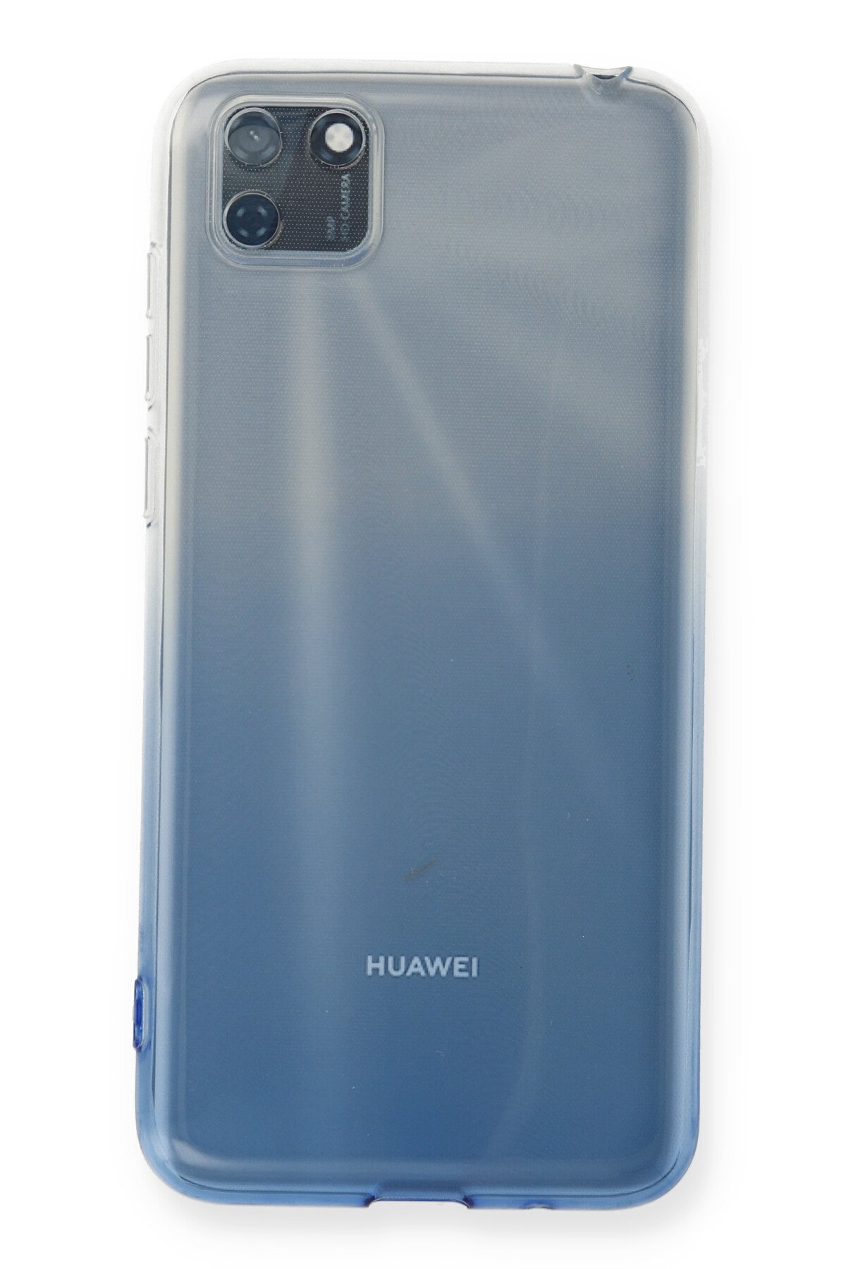 Newface Huawei Y5P Kılıf Simli Yüzüklü Silikon - Siyah