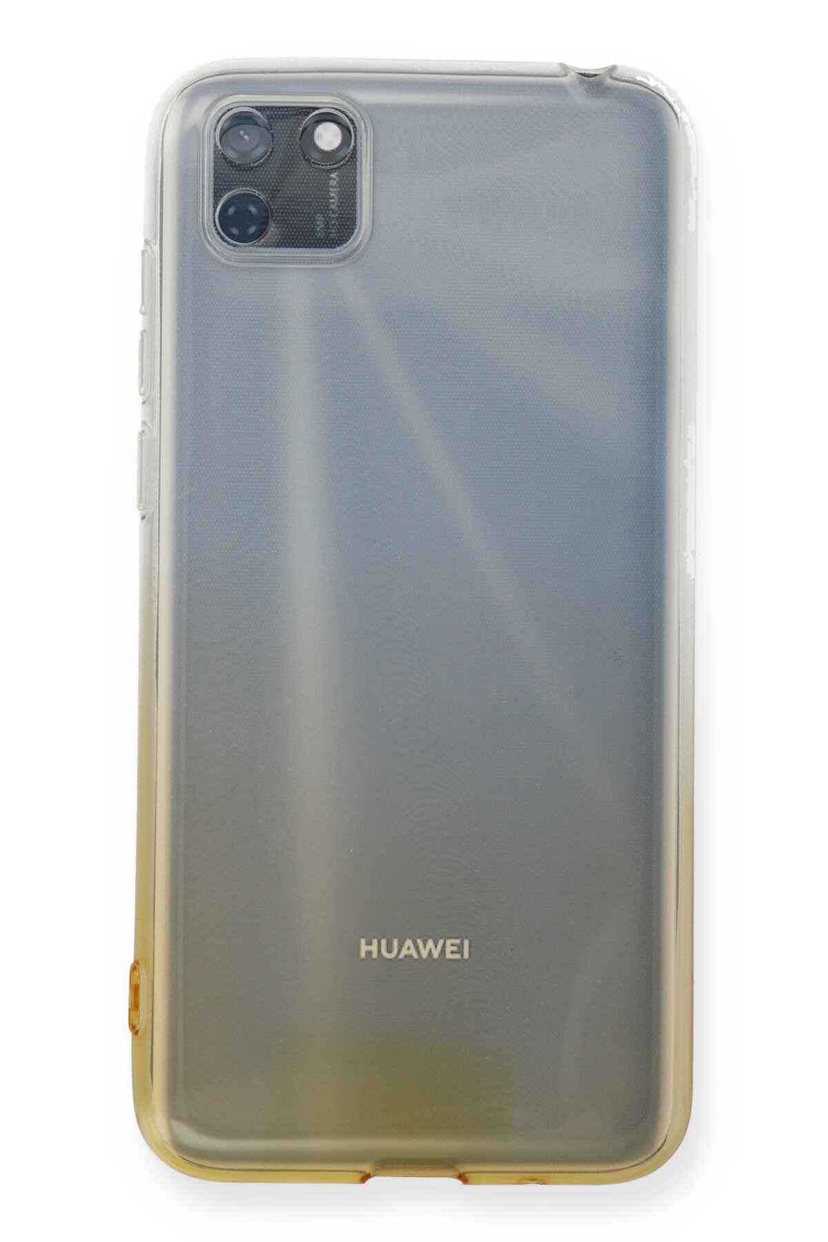 Newface Huawei Y5P Kılıf Simli Yüzüklü Silikon - Mavi