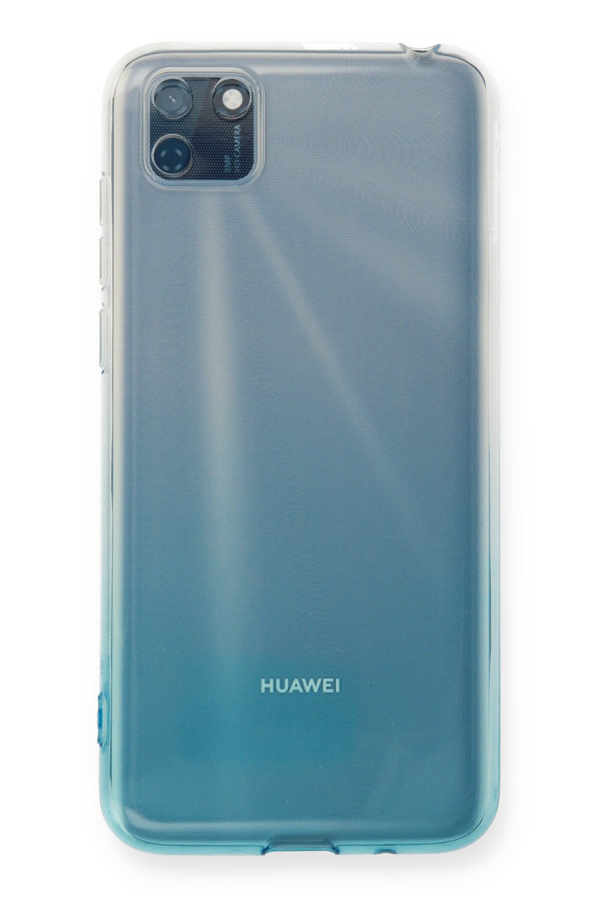 Newface Huawei Y5P Kılıf Lüx Çift Renkli Silikon - Siyah