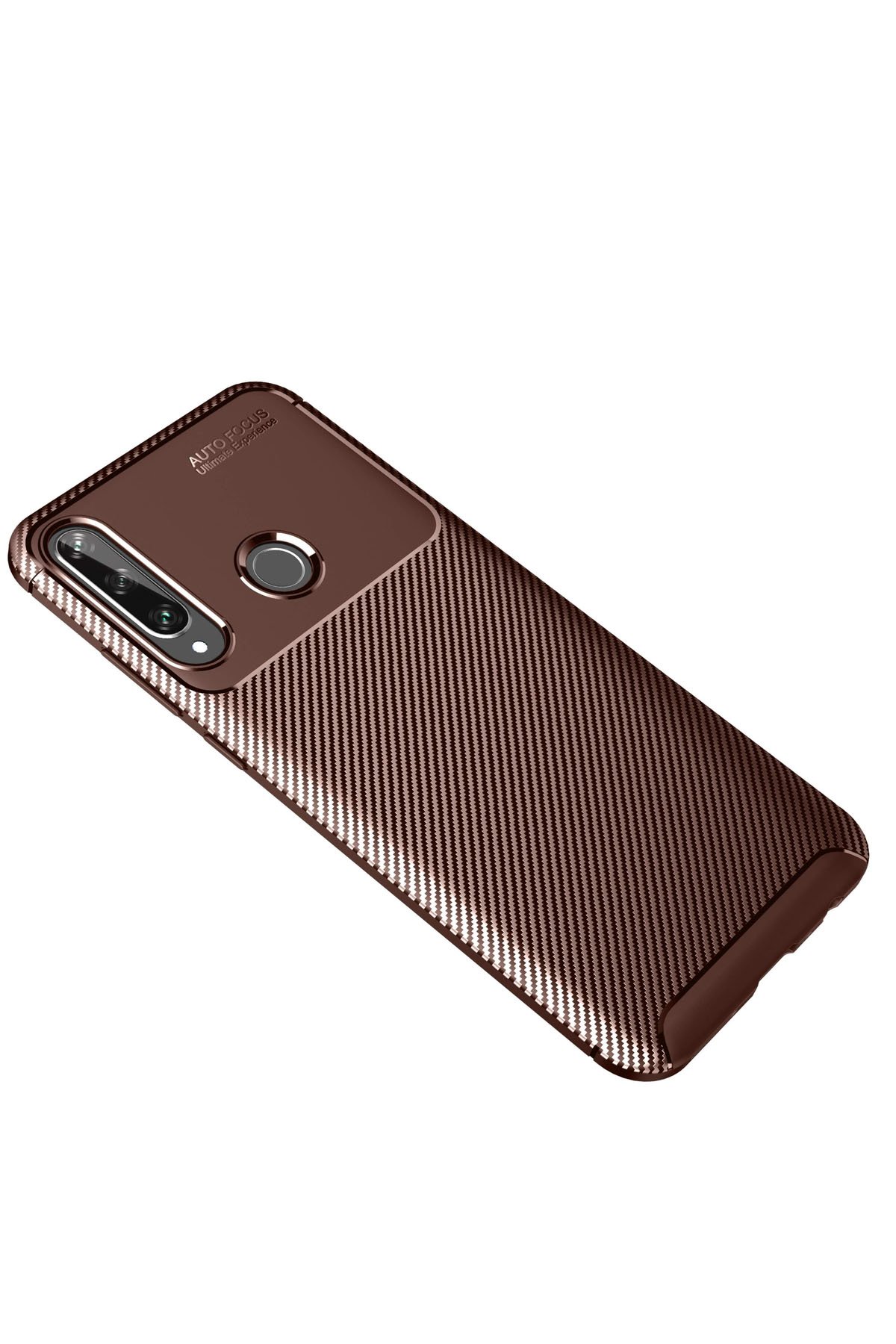 Newface Huawei Y6P Kılıf Sofya Yüzüklü Silikon Kapak - Siyah