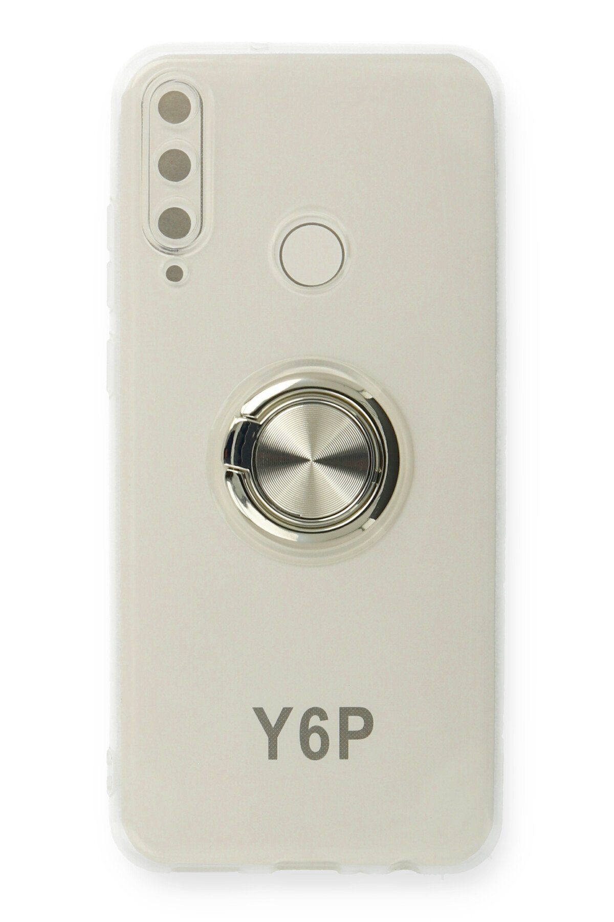 Newface Huawei Y6P Kılıf Range Yüzüklü Silikon - Kırmızı