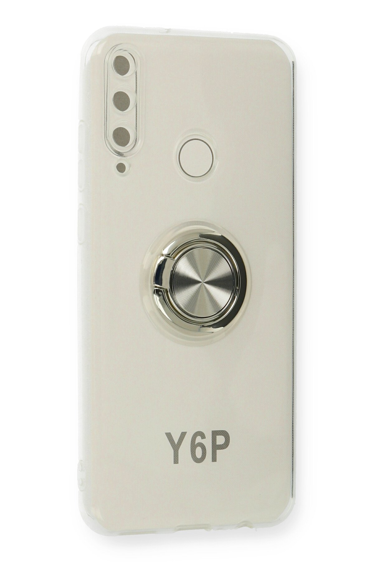 Newface Huawei Y6P Kılıf Range Yüzüklü Silikon - Kırmızı