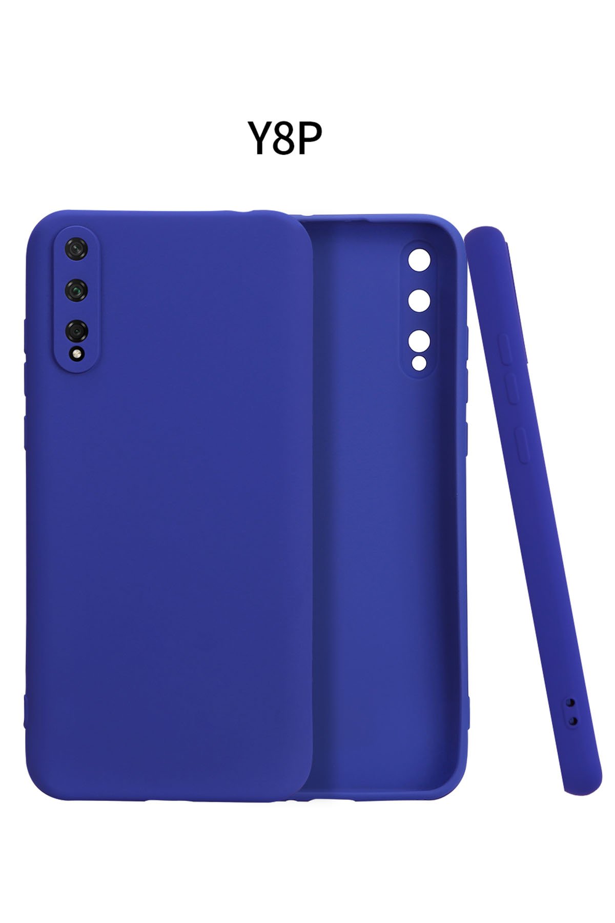 Newface Huawei Y8P Kılıf Focus Karbon Silikon - Kahverengi