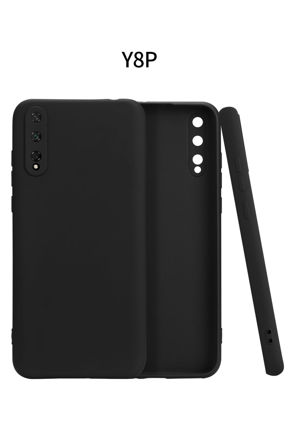 Newface Huawei Y8P Kılıf Gros Yüzüklü Silikon - Kırmızı