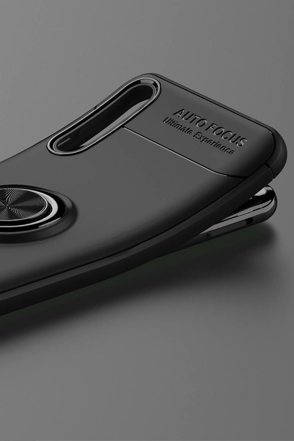 Newface Huawei Y8P Kılıf Simli Yüzüklü Silikon - Yeşil