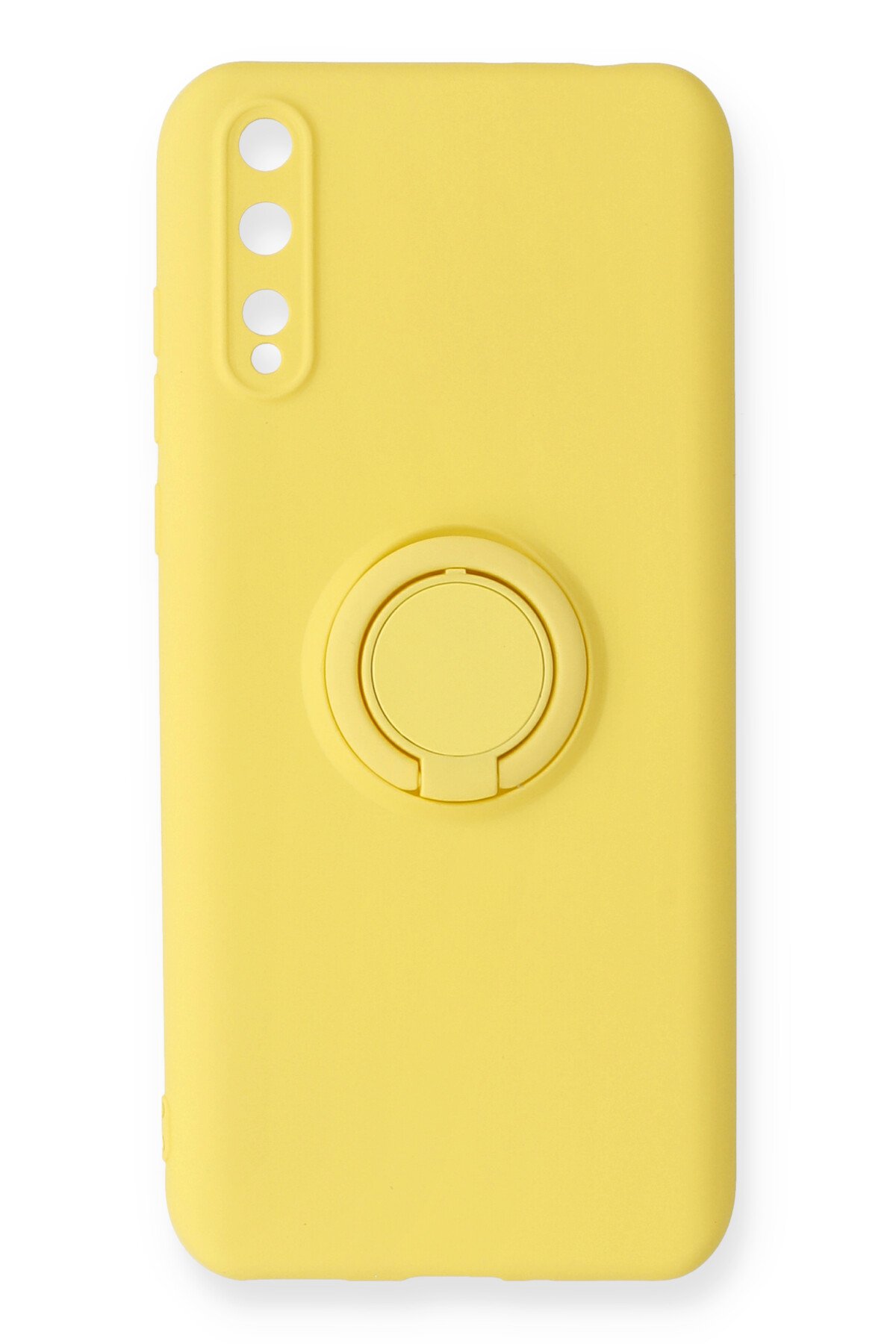 Newface Huawei Y8P Kılıf Gros Yüzüklü Silikon - Gümüş