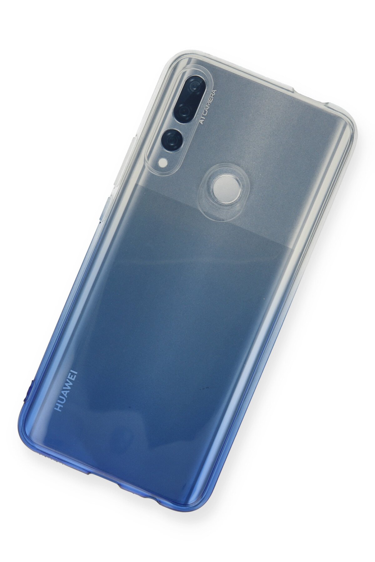 Newface Huawei Y9 Prime 2019 Kılıf Lüx Çift Renkli Silikon - Sarı