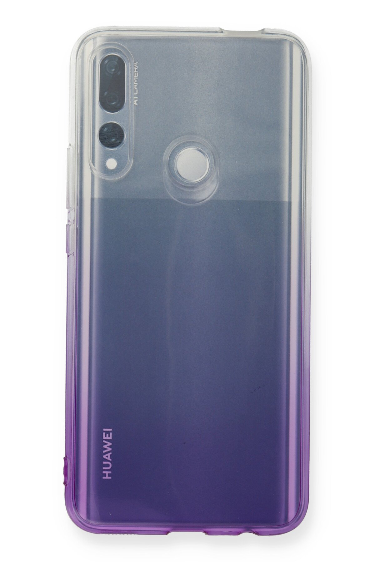 Newface Huawei Y9 Prime 2019 Kılıf Lüx Çift Renkli Silikon - Pembe