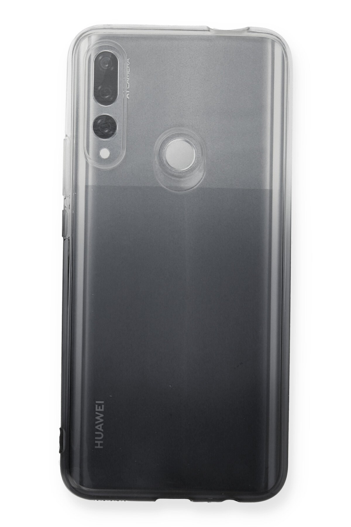 Newface Huawei Y9 Prime 2019 Kılıf Lüx Çift Renkli Silikon - Siyah