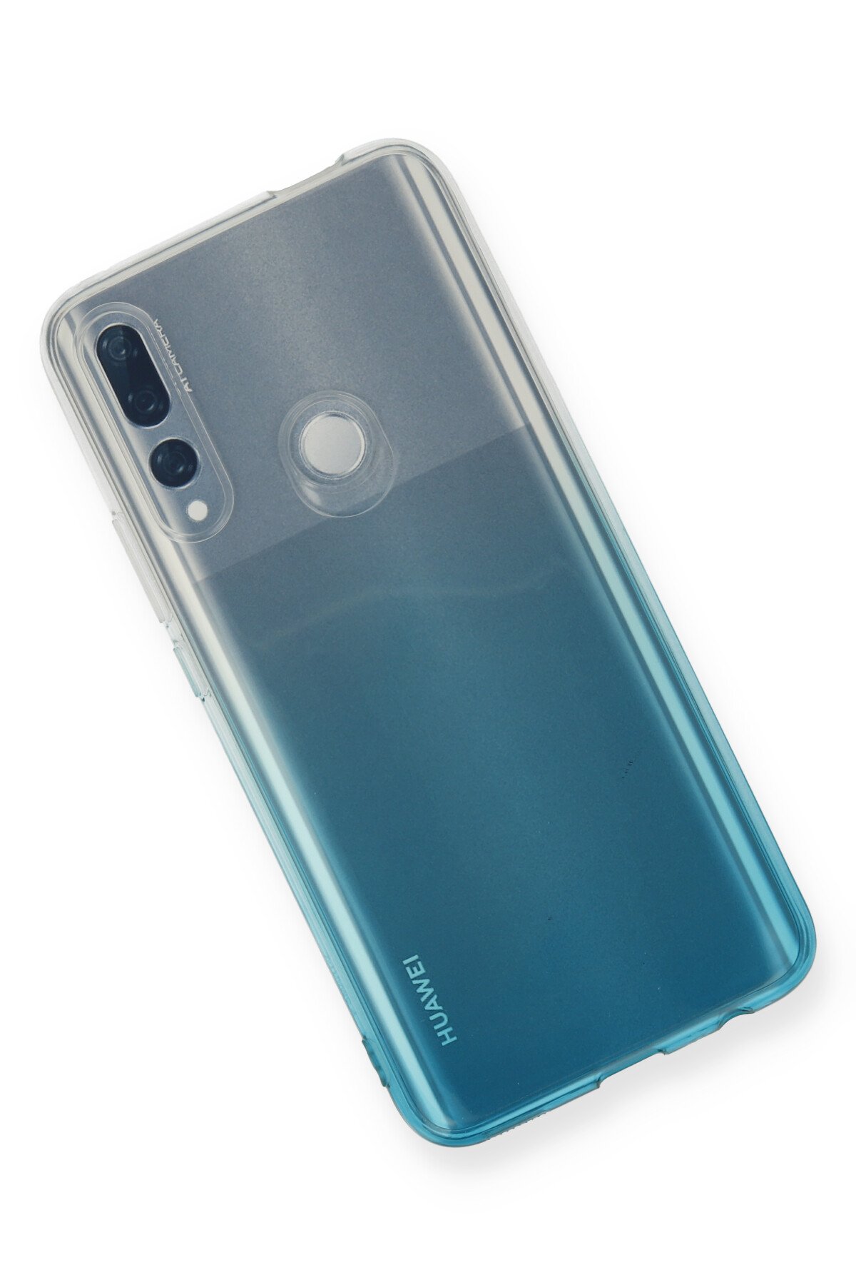 Newface Huawei Y9 Prime 2019 Kılıf Lüx Çift Renkli Silikon - Pembe