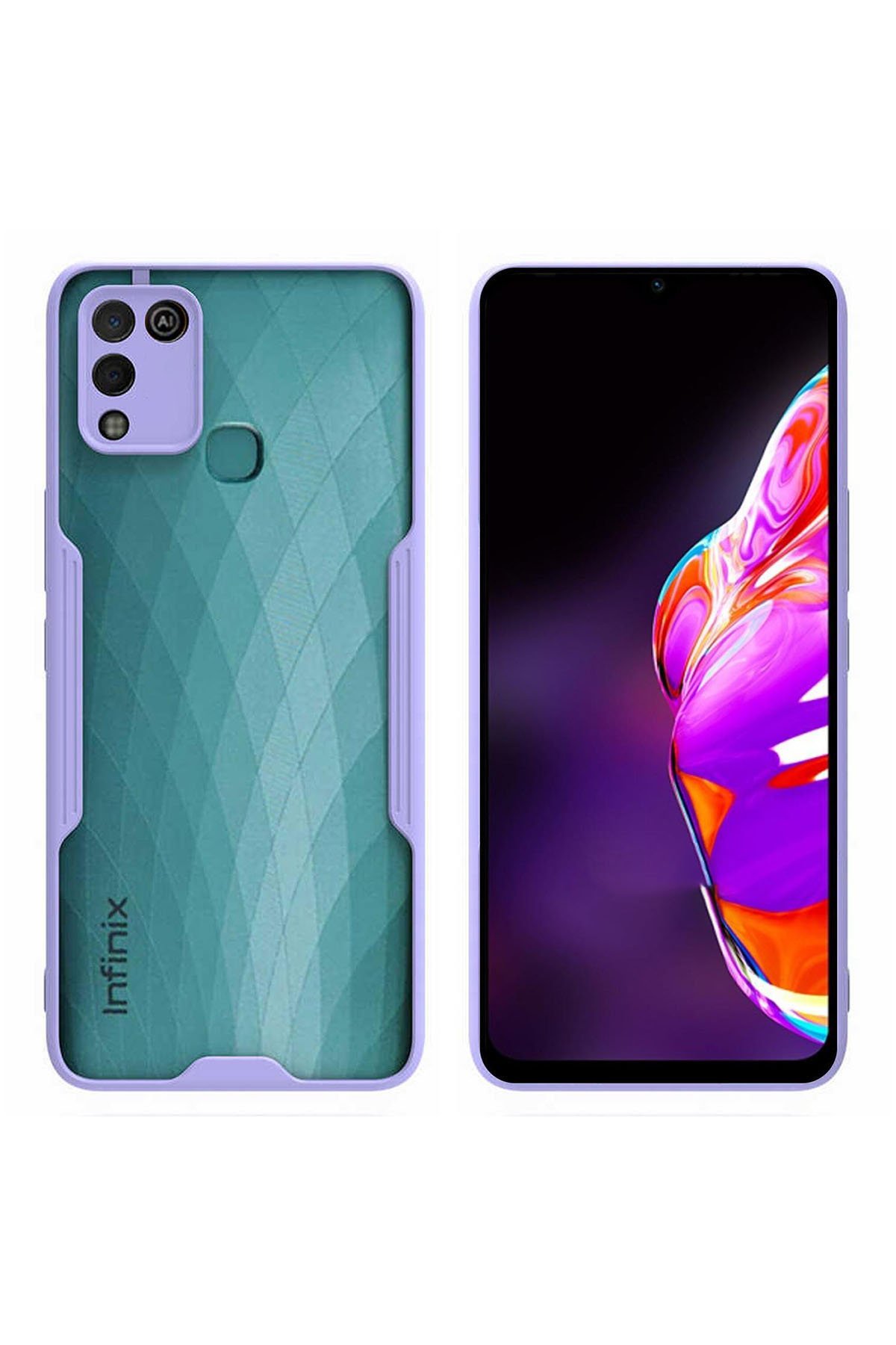 Newface İnfinix Hot 10 Play Kılıf Nano içi Kadife Silikon - Gri