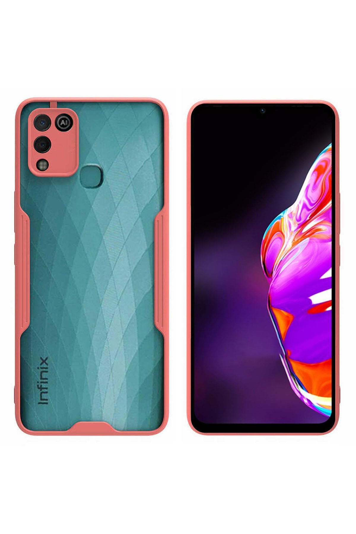 Newface İnfinix Hot 10 Play Kılıf Nano içi Kadife Silikon - Lacivert