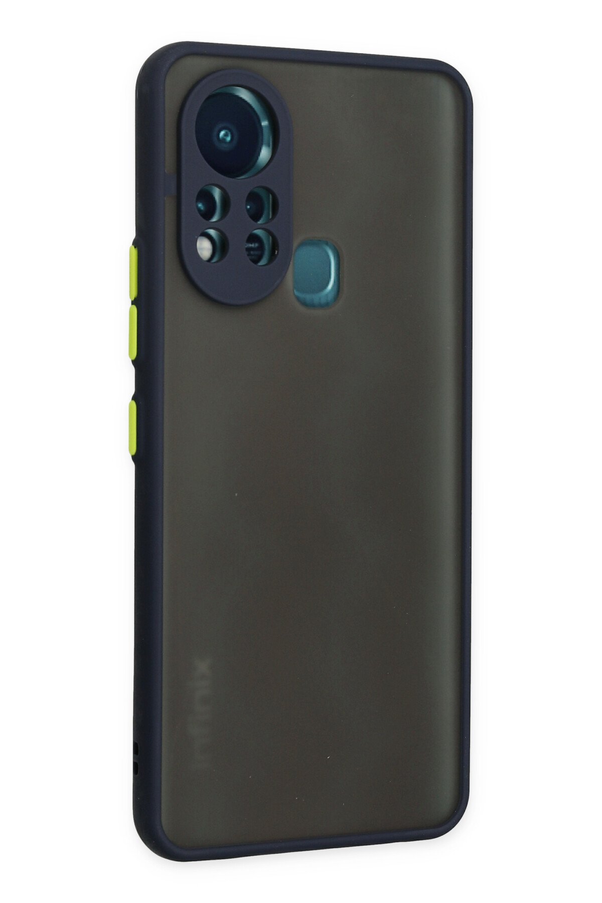 Newface İnfinix Hot 11s Kılıf Nano içi Kadife Silikon - Mavi