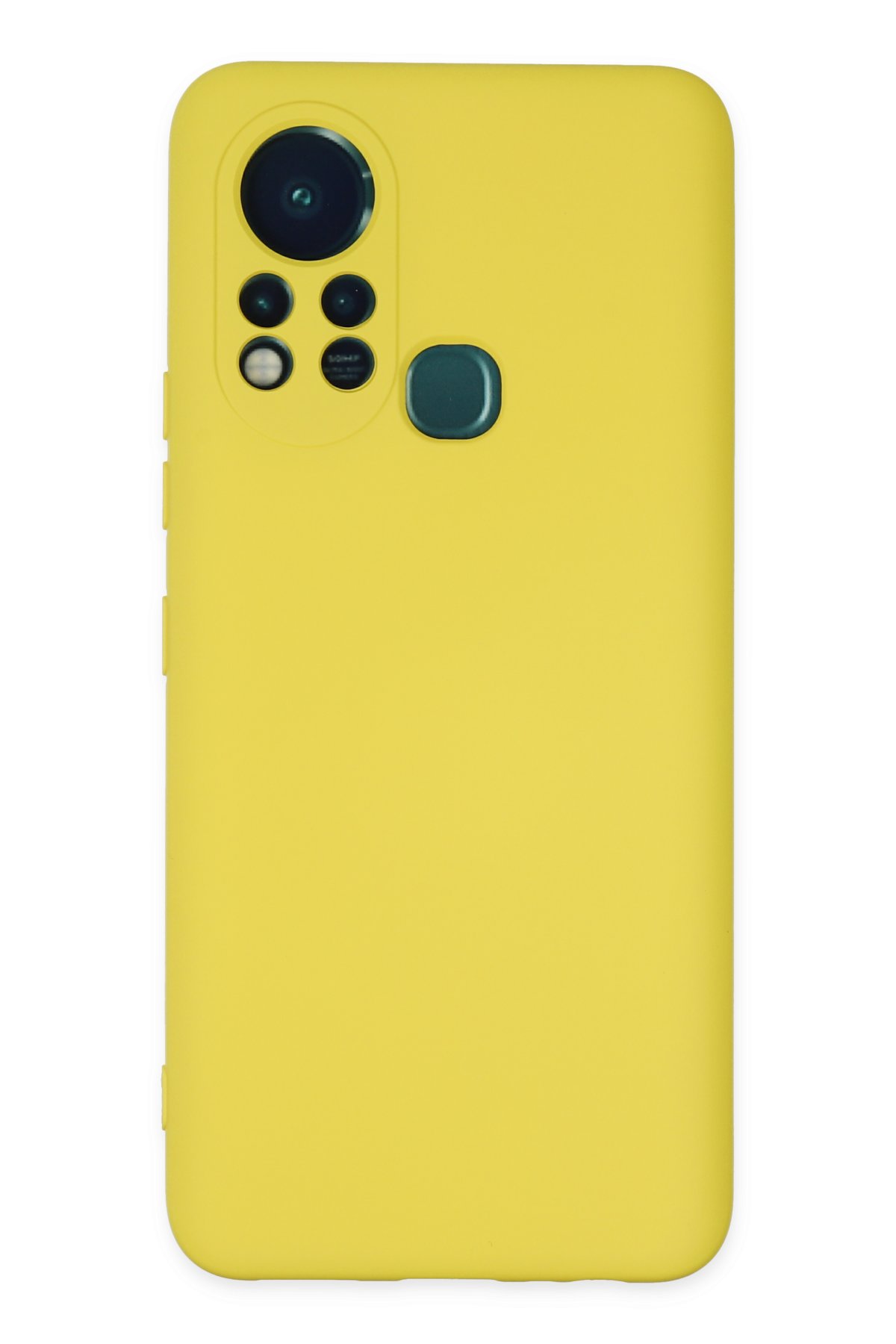 Newface İnfinix Hot 11s Kılıf Nano içi Kadife Silikon - Pudra
