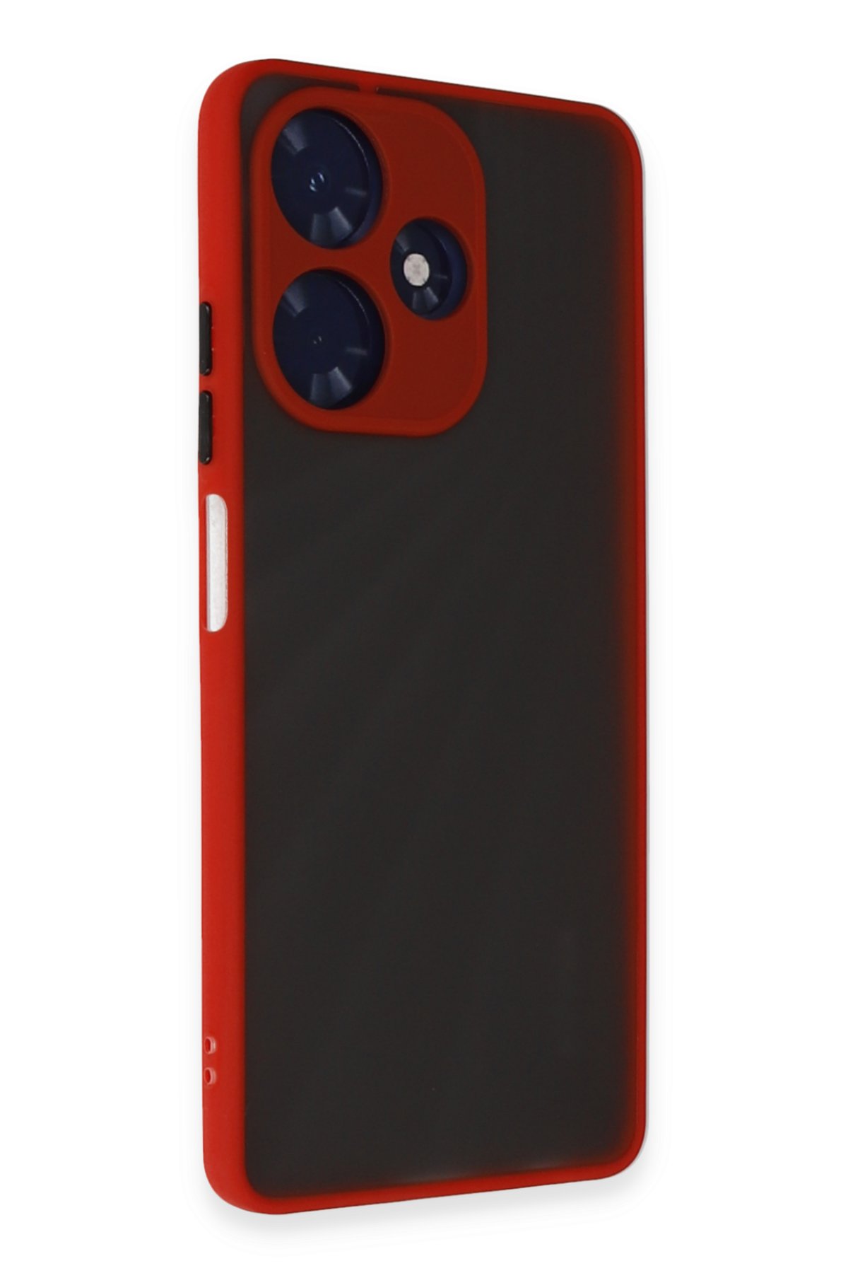 Newface İnfinix Hot 30 4G Kılıf Pars Lens Yüzüklü Silikon - Yeşil