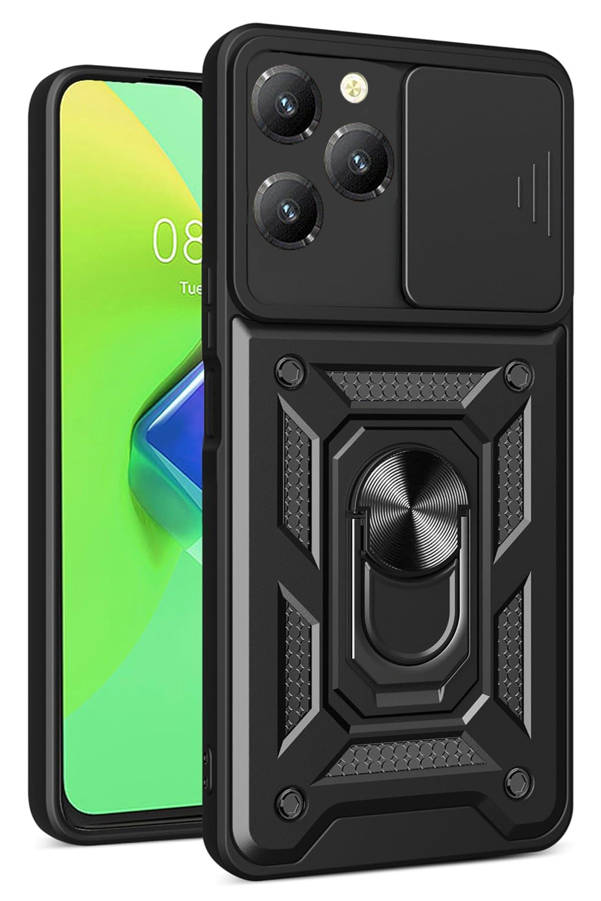 Newface İnfinix Hot 40 Pro Kılıf Montreal Silikon Kapak - Siyah