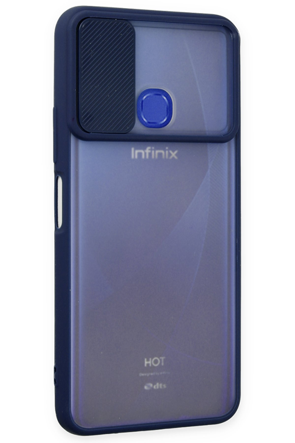 Newface İnfinix Hot 9 Kılıf Palm Buzlu Kamera Sürgülü Silikon - Yeşil