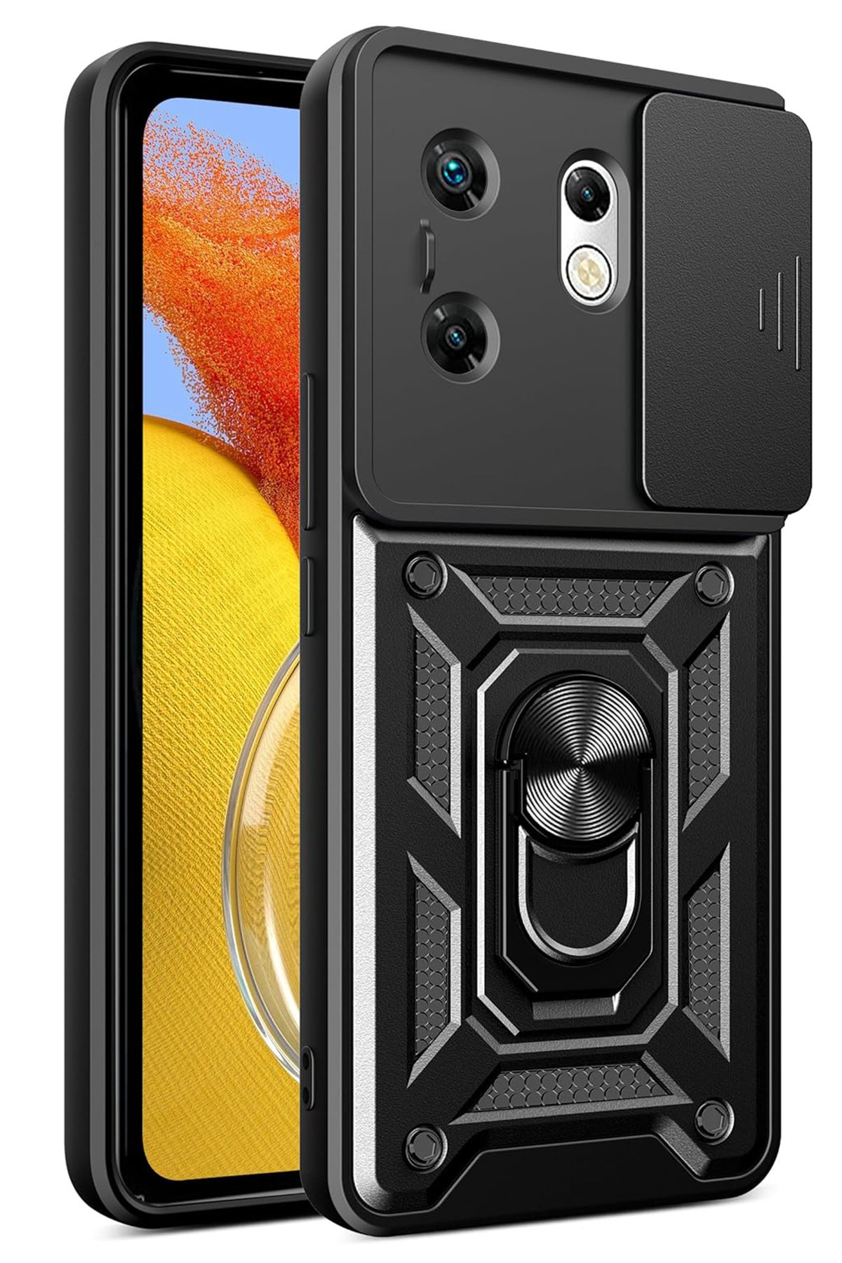 Newface İnfinix Zero 30 4G Kılıf Montreal Silikon Kapak - Kırmızı