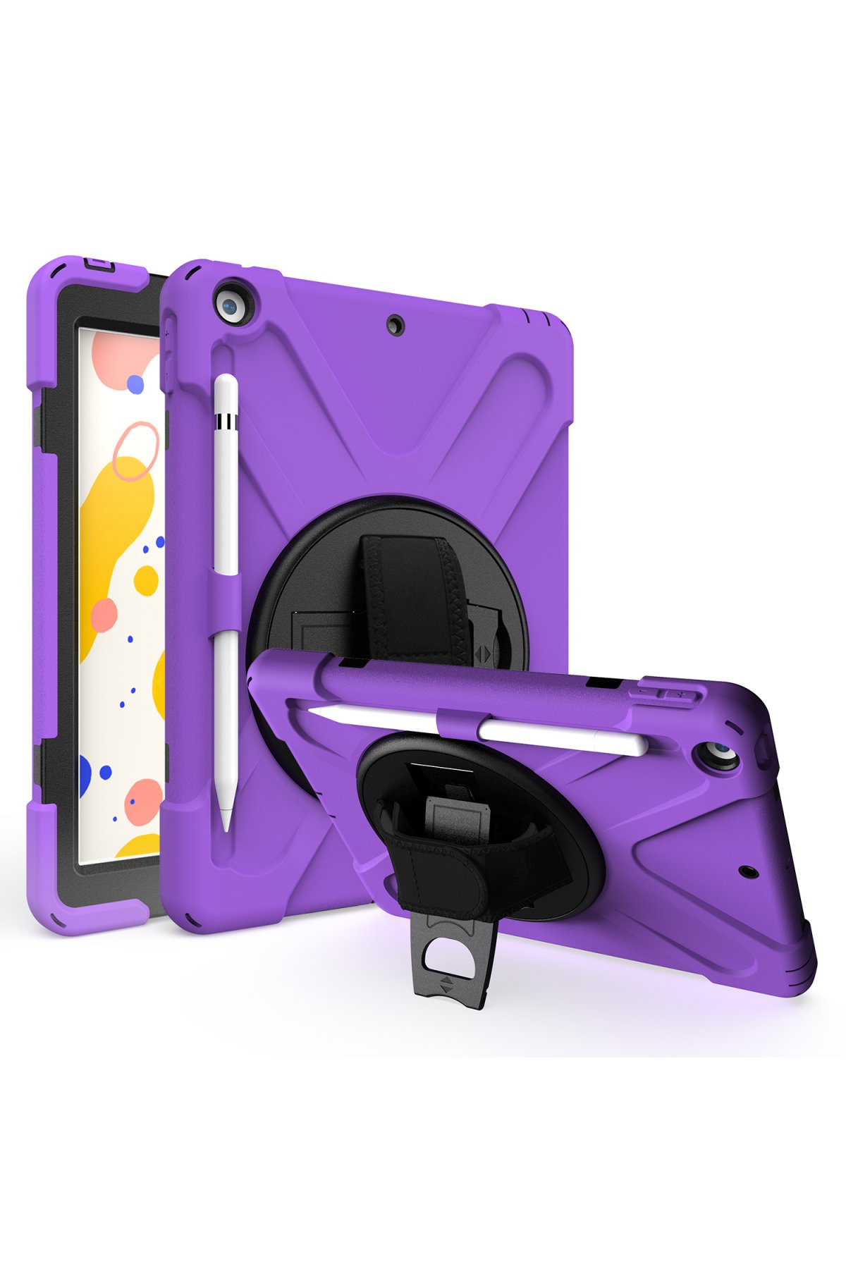 Newface iPad 10.2 (7.nesil) Kılıf Kalemlikli Mars Tablet Kılıfı - Koyu Yeşil