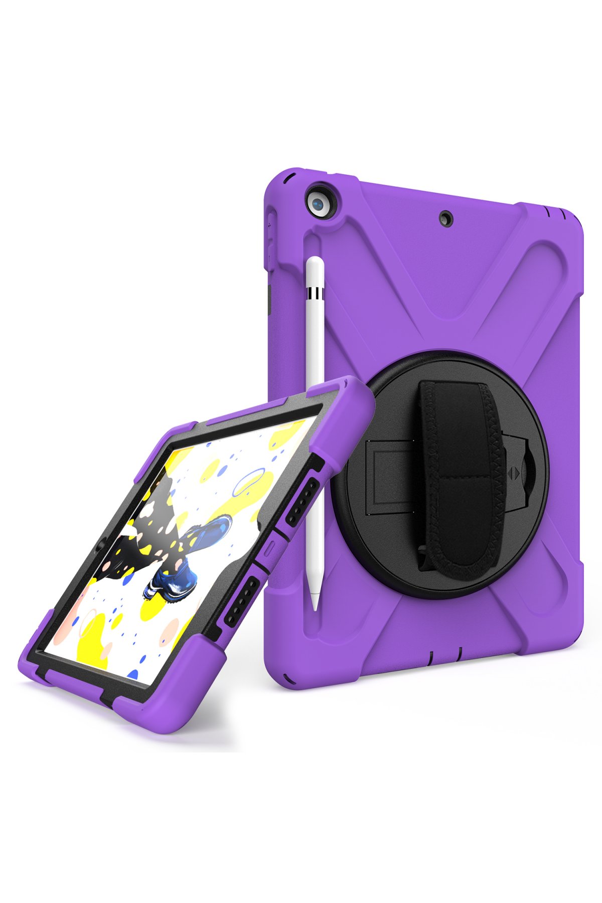 Newface iPad 10.2 (7.nesil) Kılıf Kalemlikli Mars Tablet Kılıfı - Koyu Yeşil