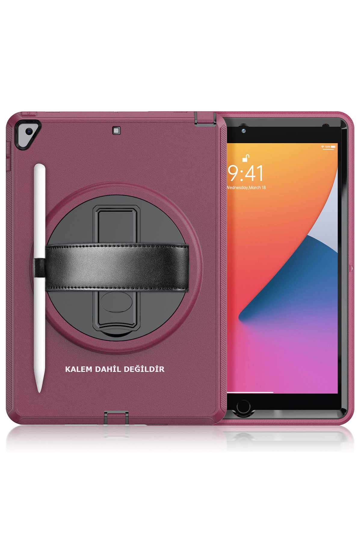 Newface iPad 10.2 (7.nesil) Kılıf Starling 360 Kalemlikli Tablet Kılıf - Siyah