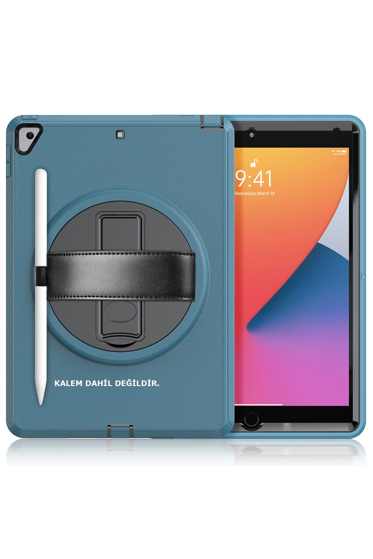 Newface iPad 10.2 (7.nesil) Kılıf Kalemlikli Mars Tablet Kılıfı - Lila