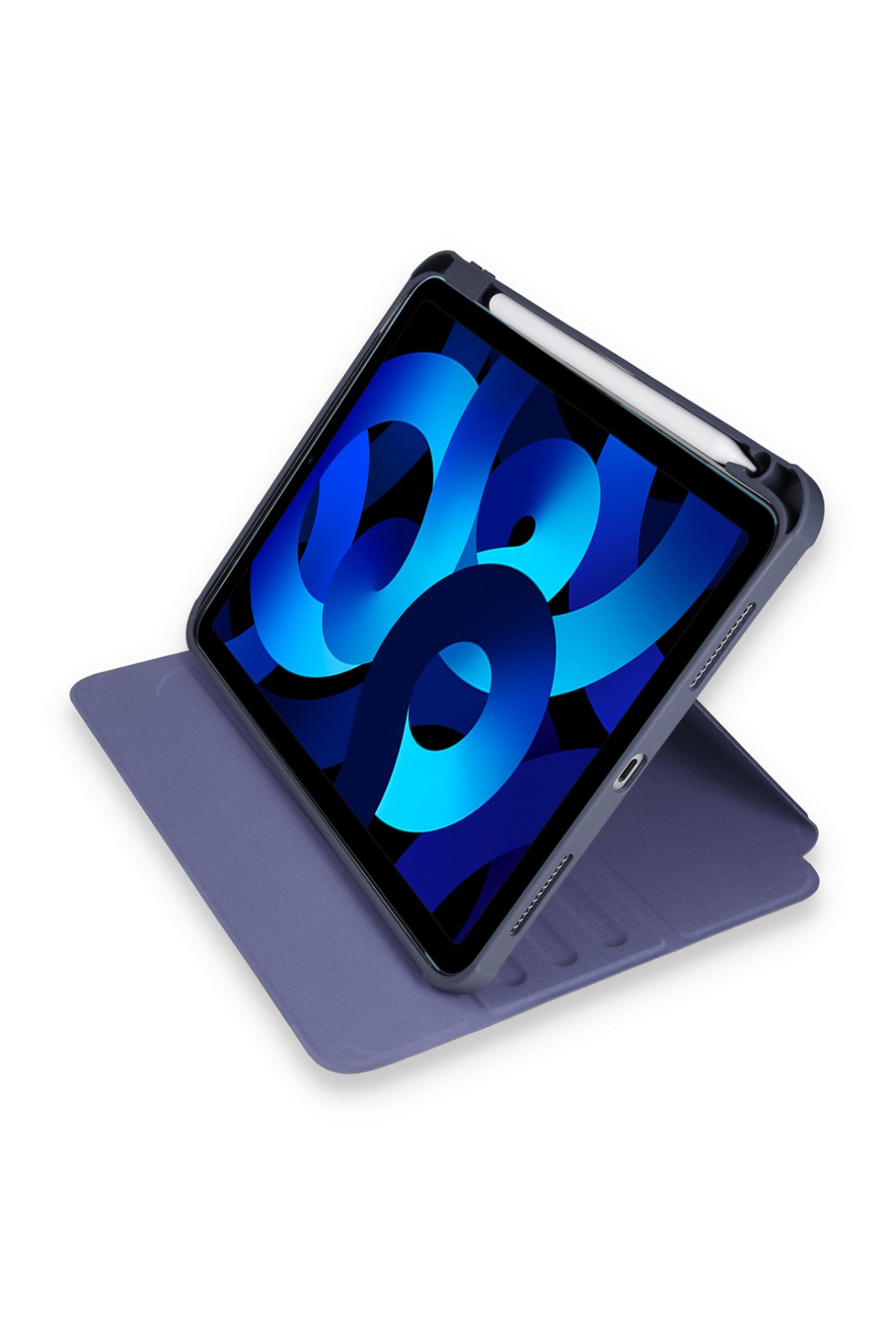 Newface iPad 10.2 (7.nesil) Kılıf Kalemlikli Mars Tablet Kılıfı - Lacivert