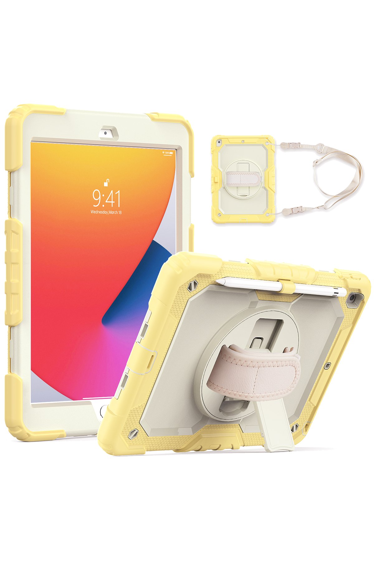 Newface iPad 10.2 (7.nesil) Kılıf Griffin Tablet Kapak - Mavi