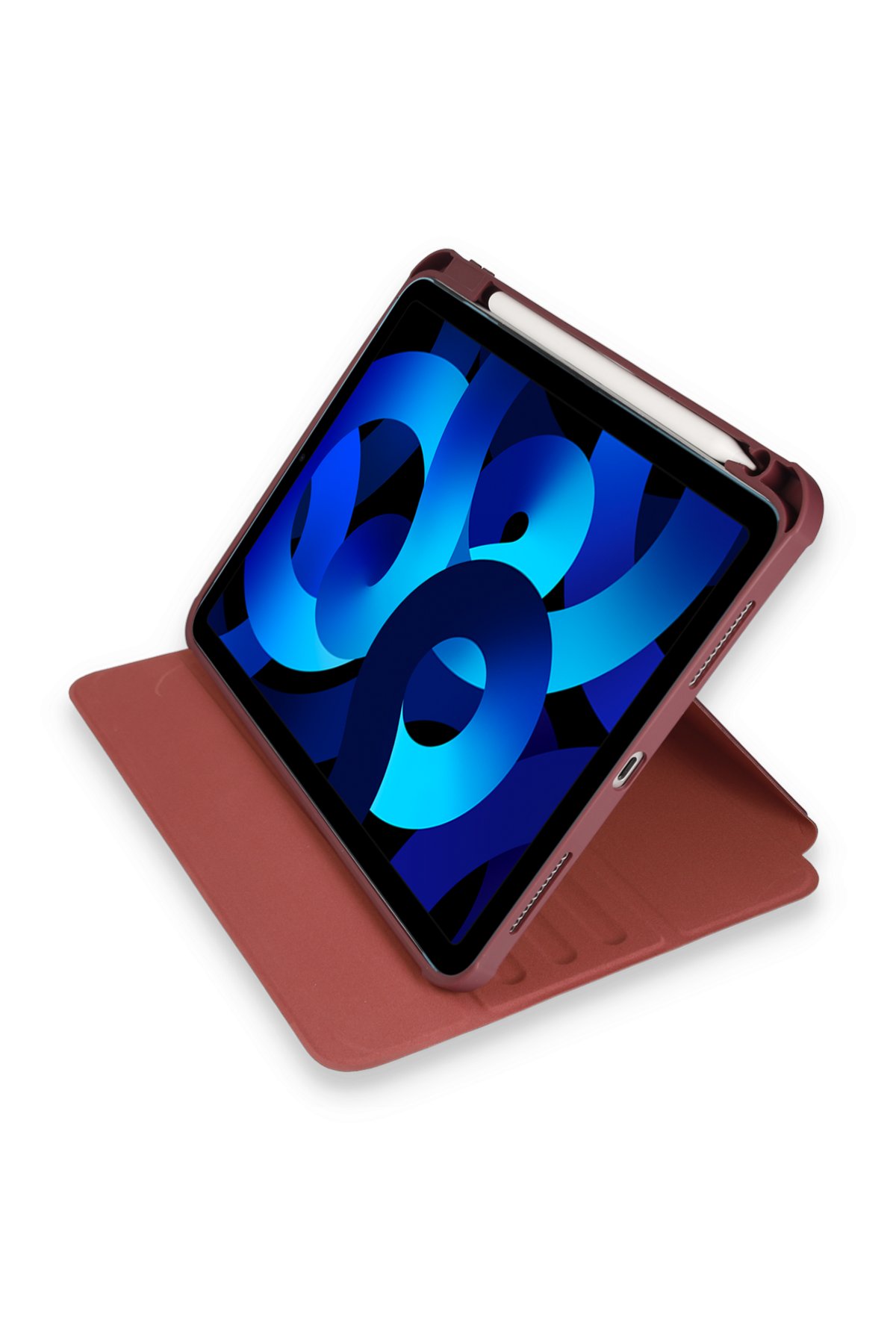 Newface iPad 10.2 (8.nesil) Kılıf 360 Tablet Deri Kılıf - Mürdüm