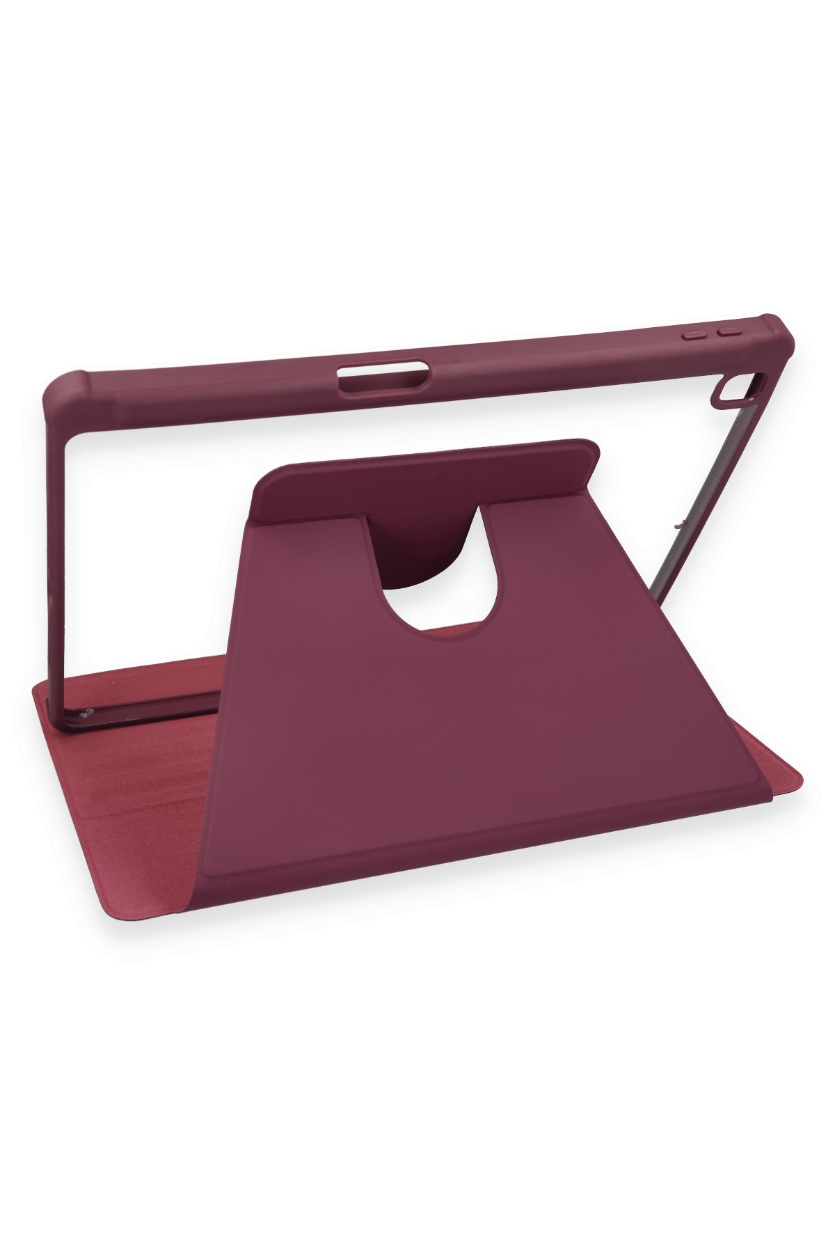 Newface iPad 10.2 (8.nesil) Kılıf 360 Tablet Deri Kılıf - Mürdüm
