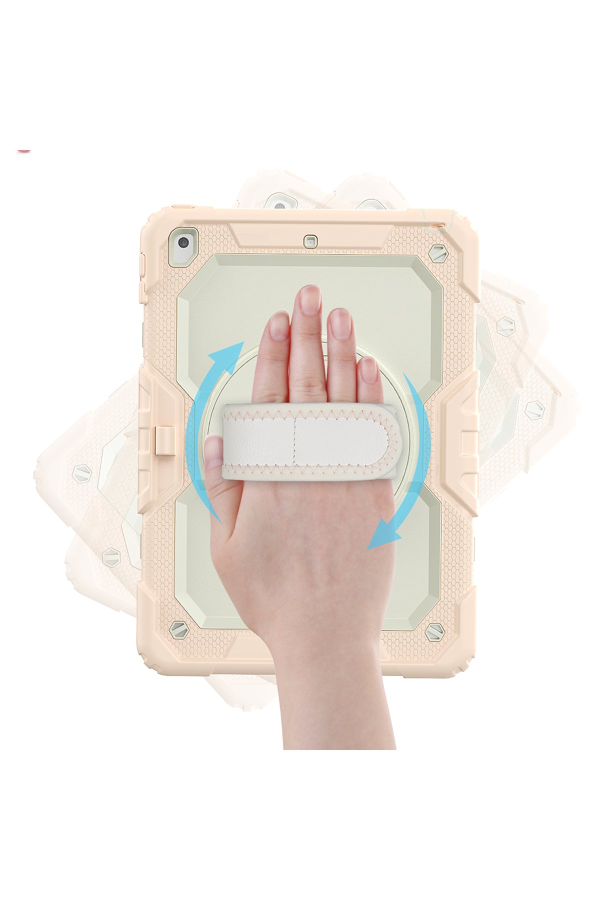 Newface iPad 10.2 (8.nesil) Kılıf Tablet Focus Silikon - Lacivert